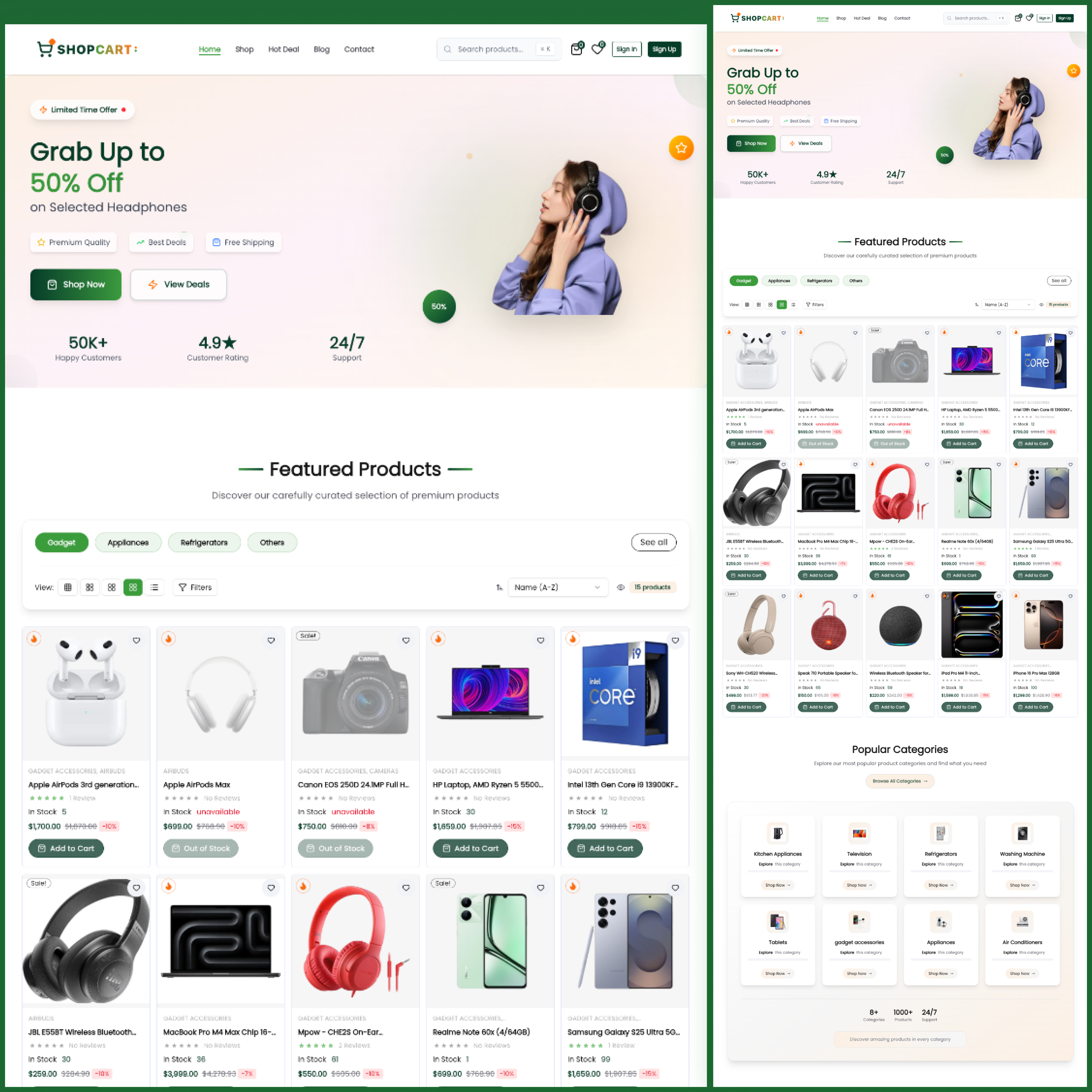 Complete E-Commerce Platform with Admin & Employee Dashboards