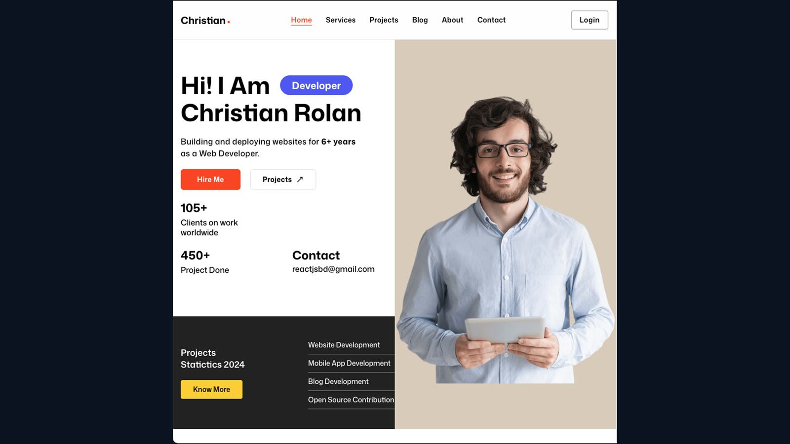 Christain Portfolio Thumbnail