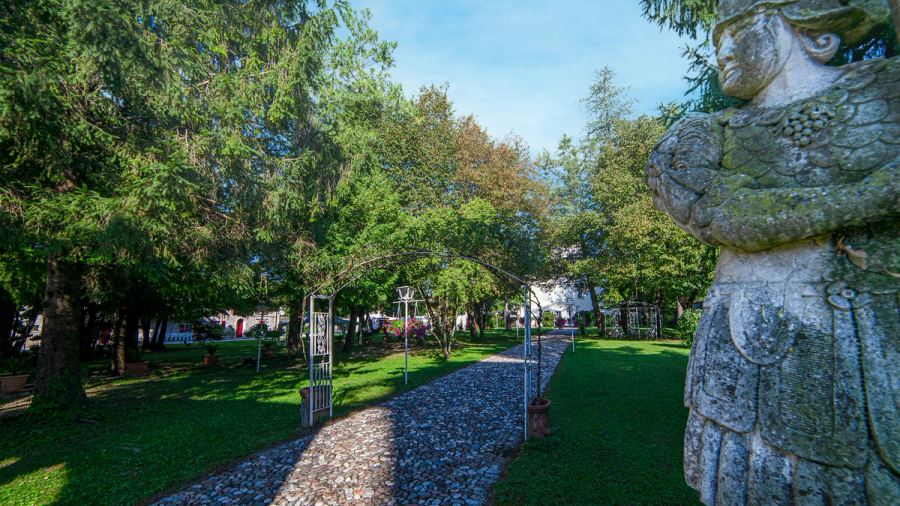 View of the park at Villa Cigolotti