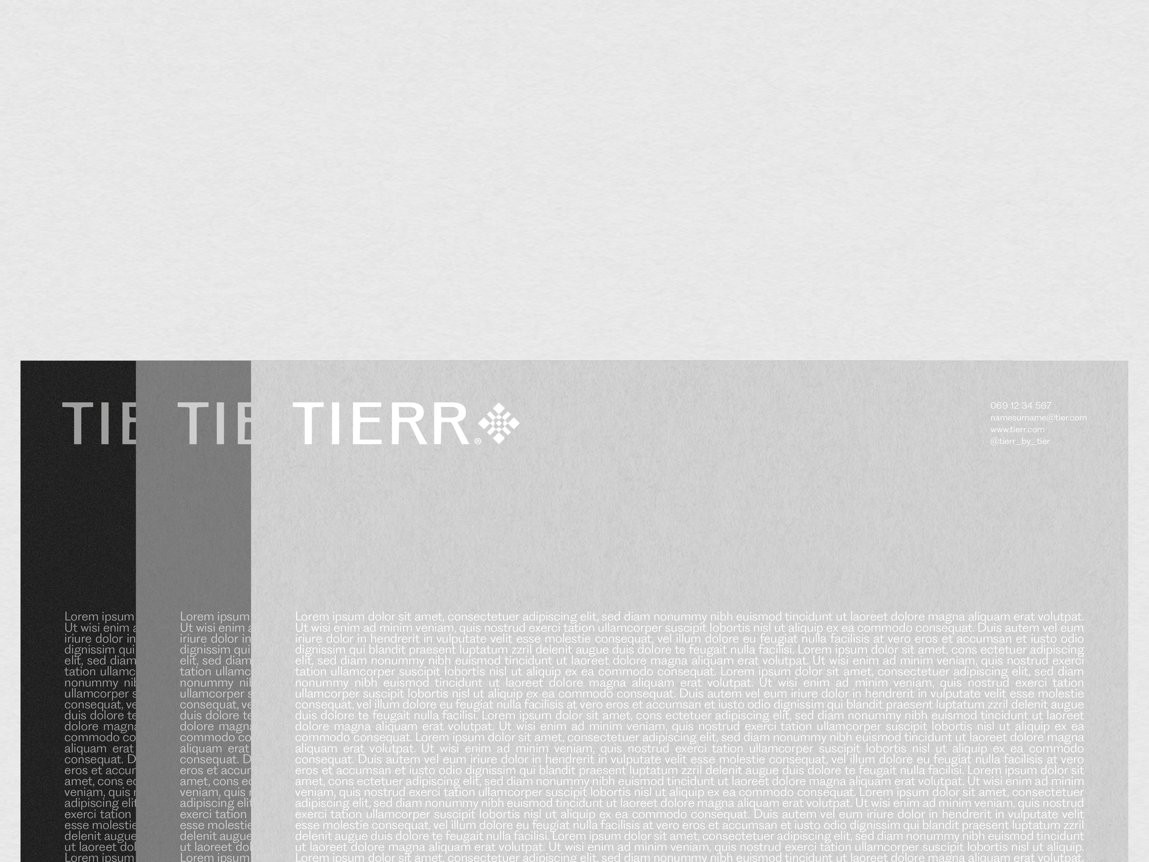 Tierr brand applications — Thread of Detail | BoldCrest