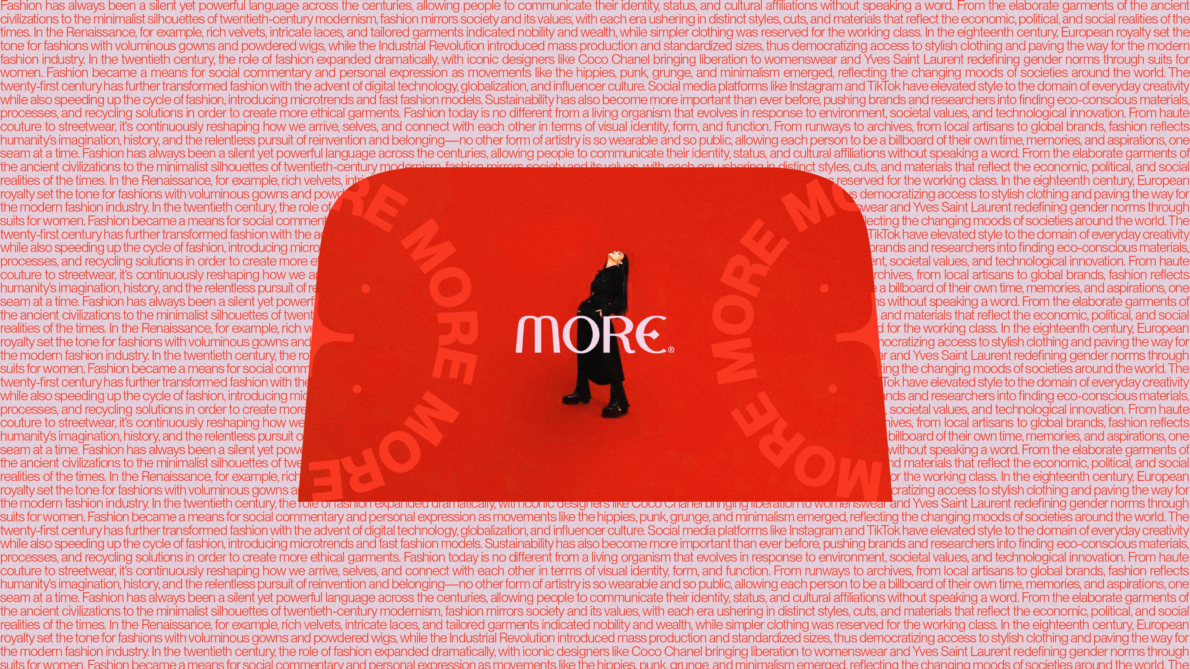 MORЄ® visual identity — Brand with the Devil | BoldCrest
