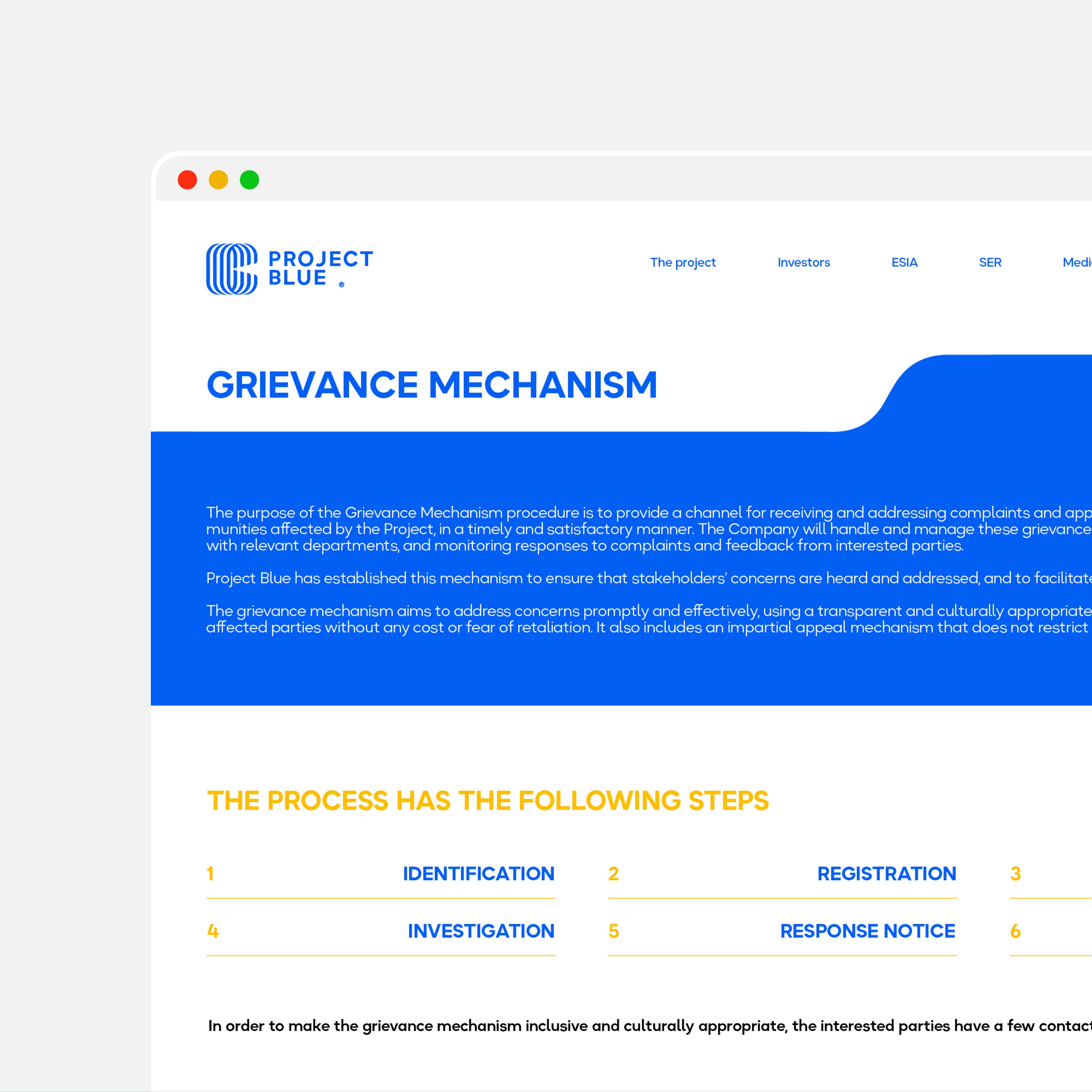 Project Blue typography and color — Blue by Design | BoldCrest