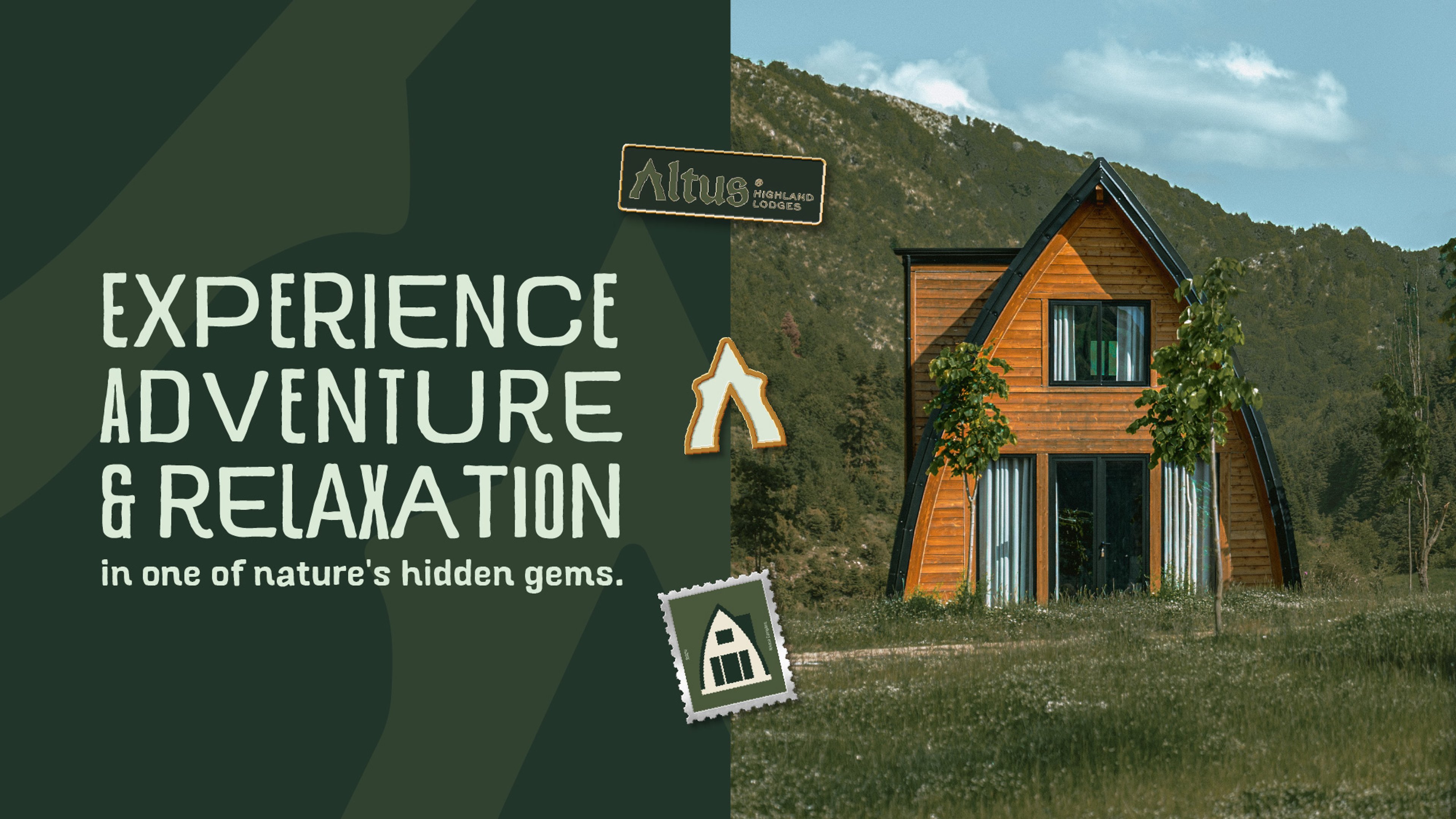Altus® Lodges typography and color — A Brand with Altitude | BoldCrest