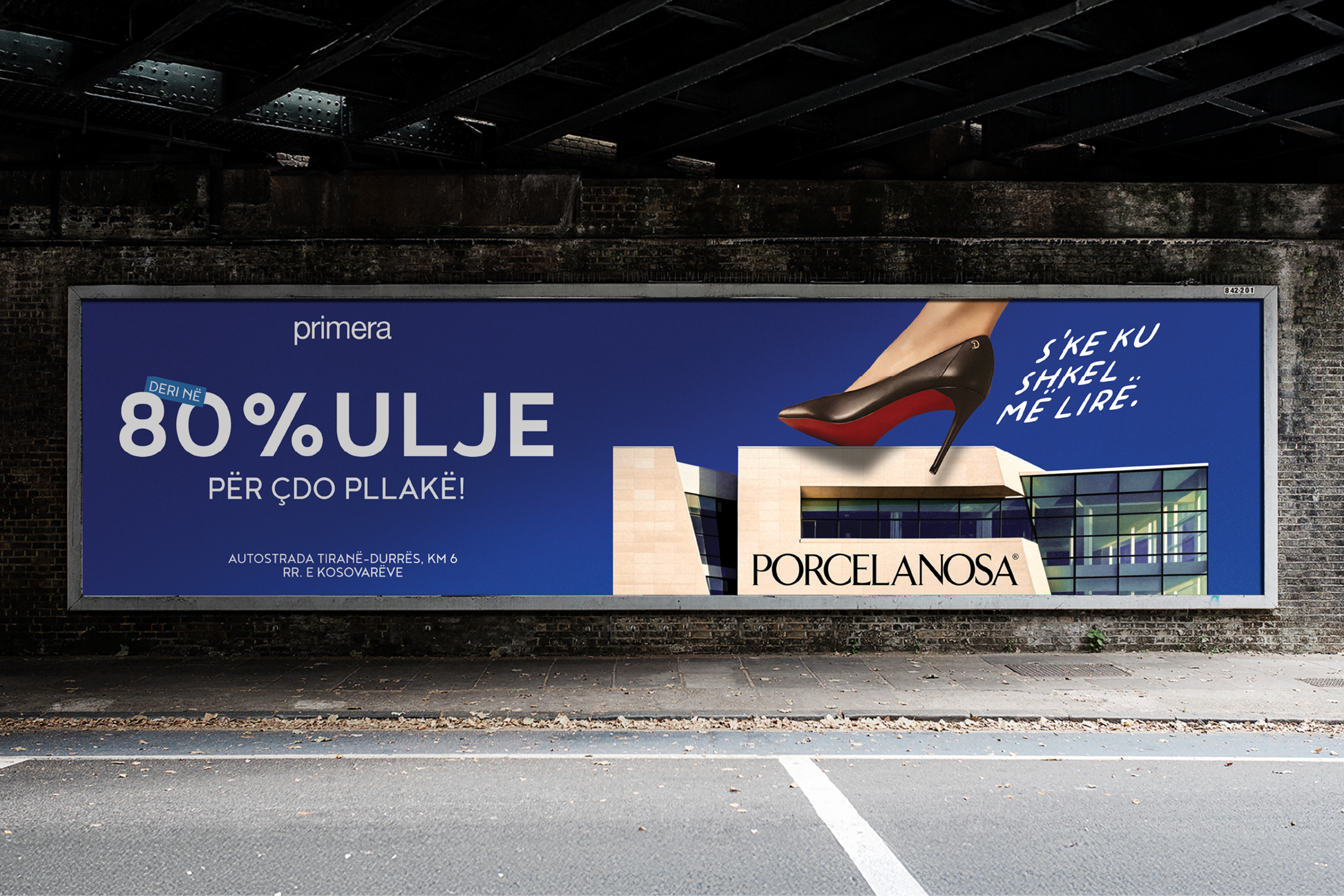 Primera advertising key visual — Step Into the Sale | BoldCrest