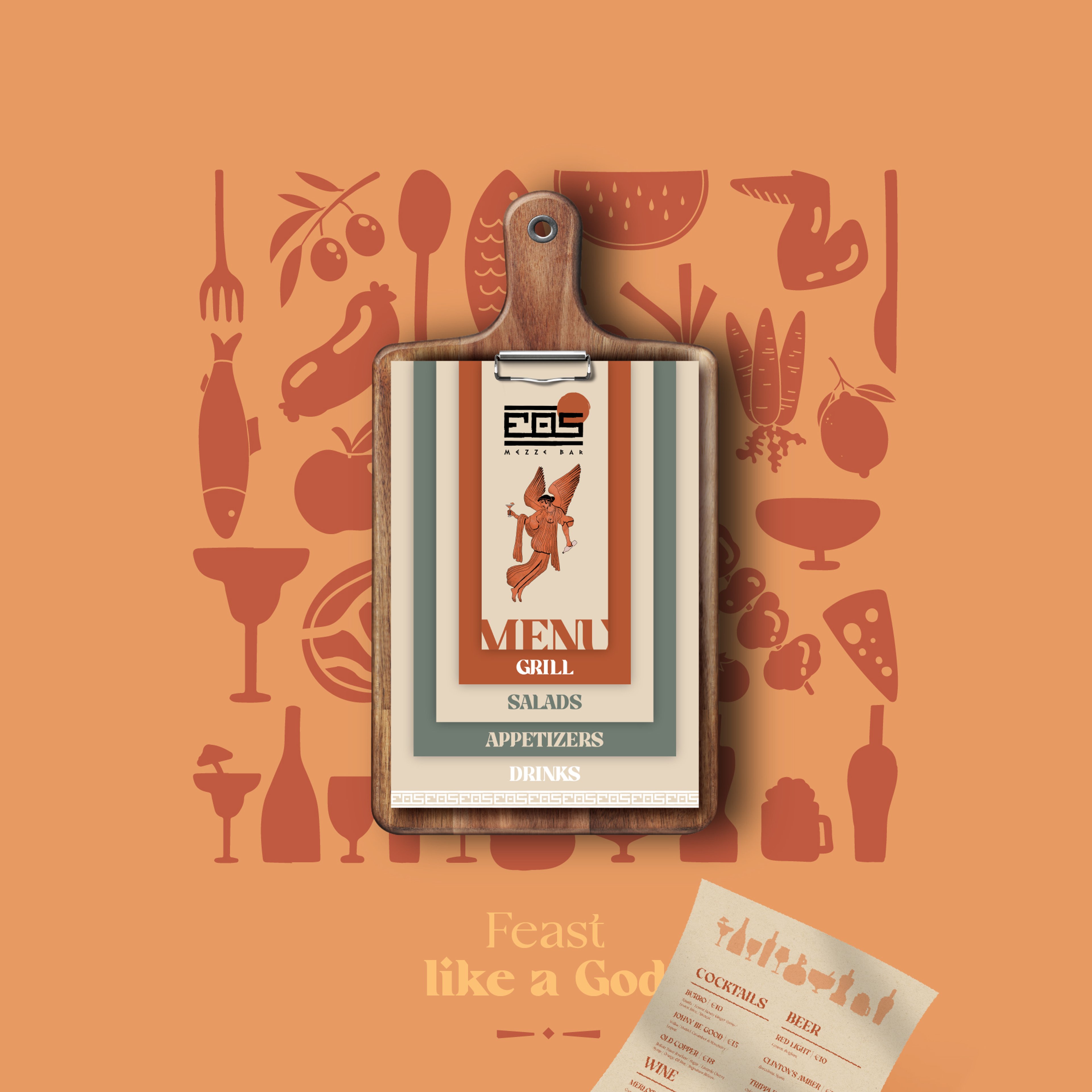 EOS Mezze Bar visual identity — The Art of Mezze | BoldCrest