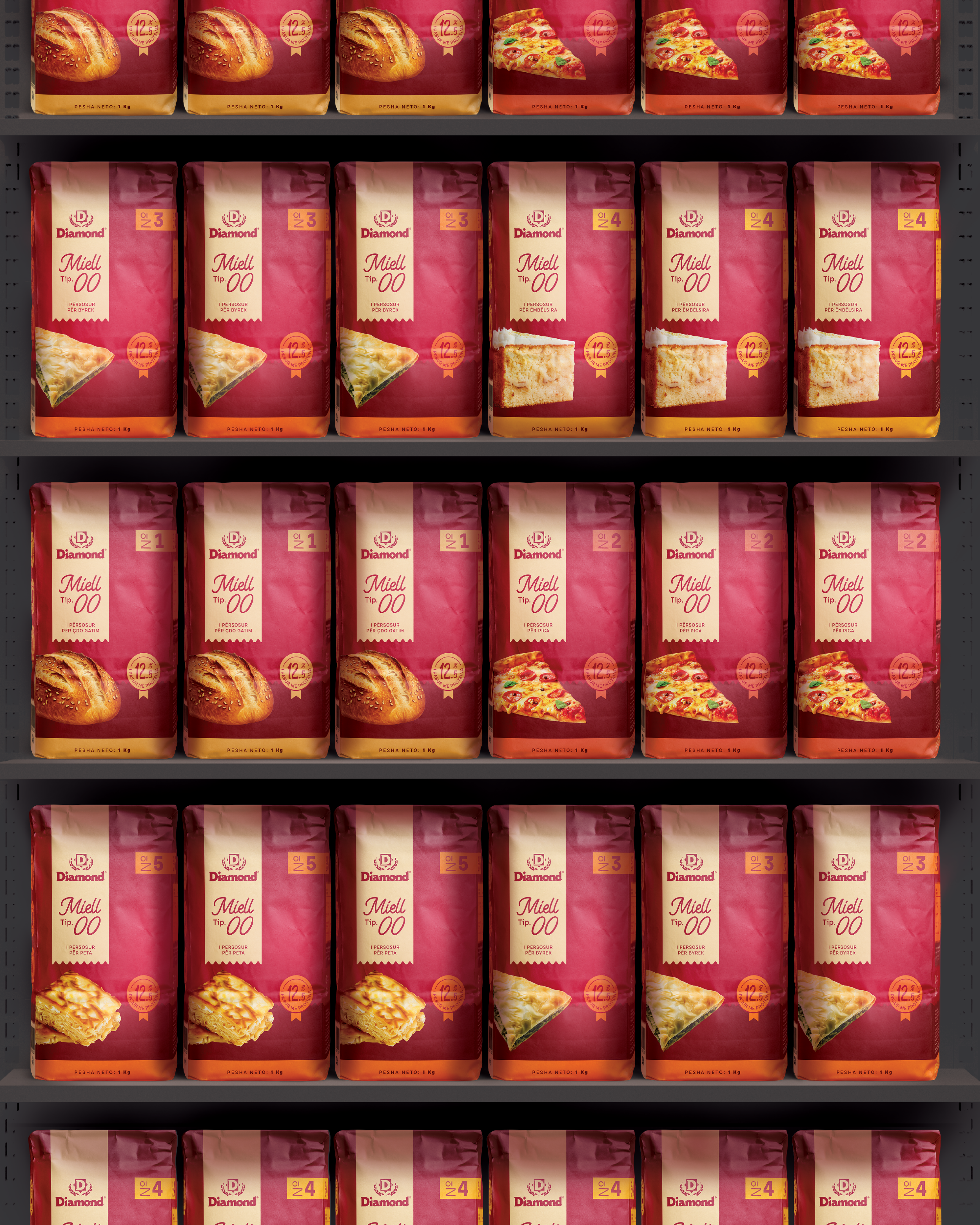 Diamond® flour range on shelf — A Number for Every Bake | BoldCrest
