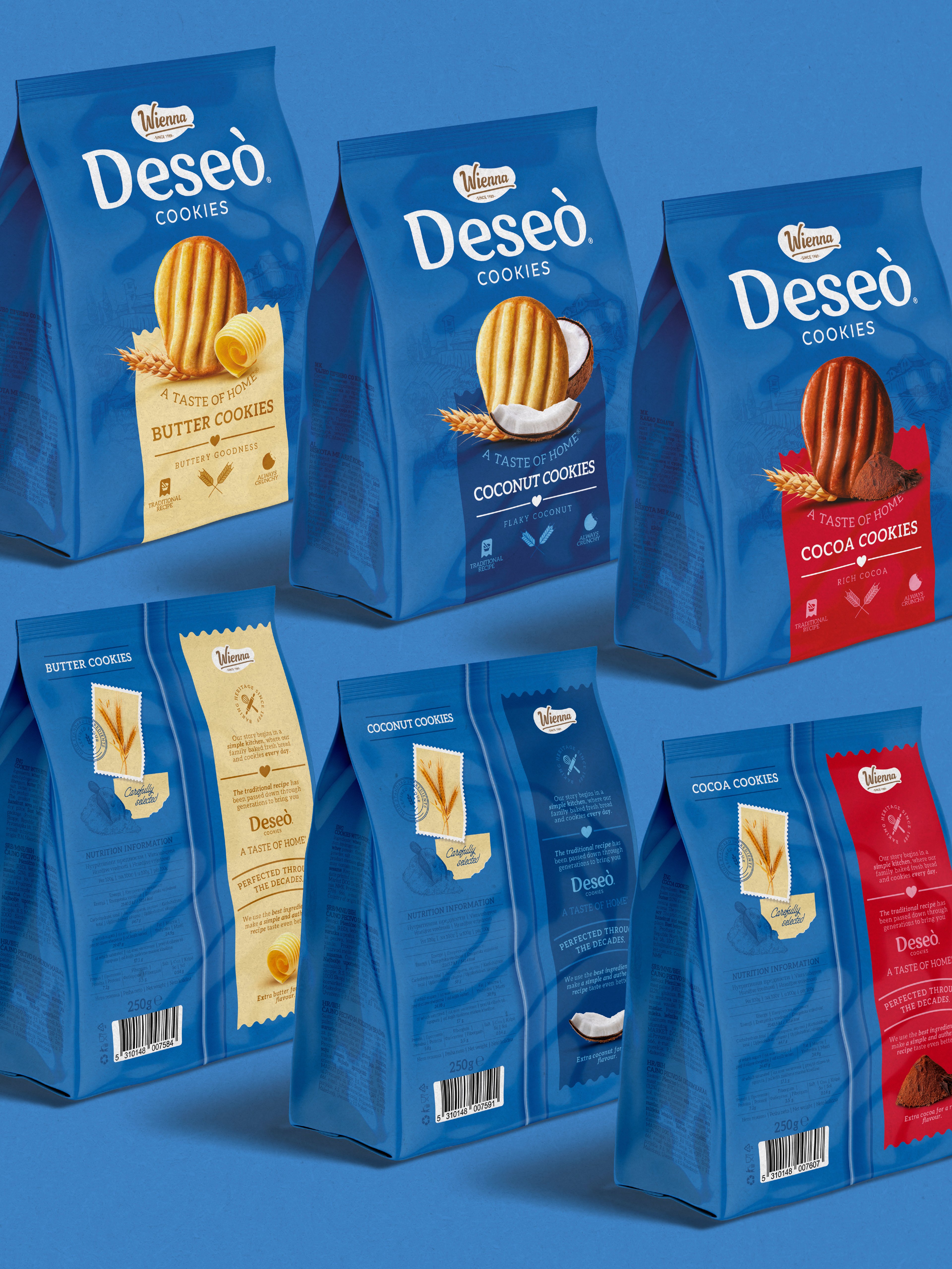 Deseò® pack front and back — A Taste of Home | BoldCrest