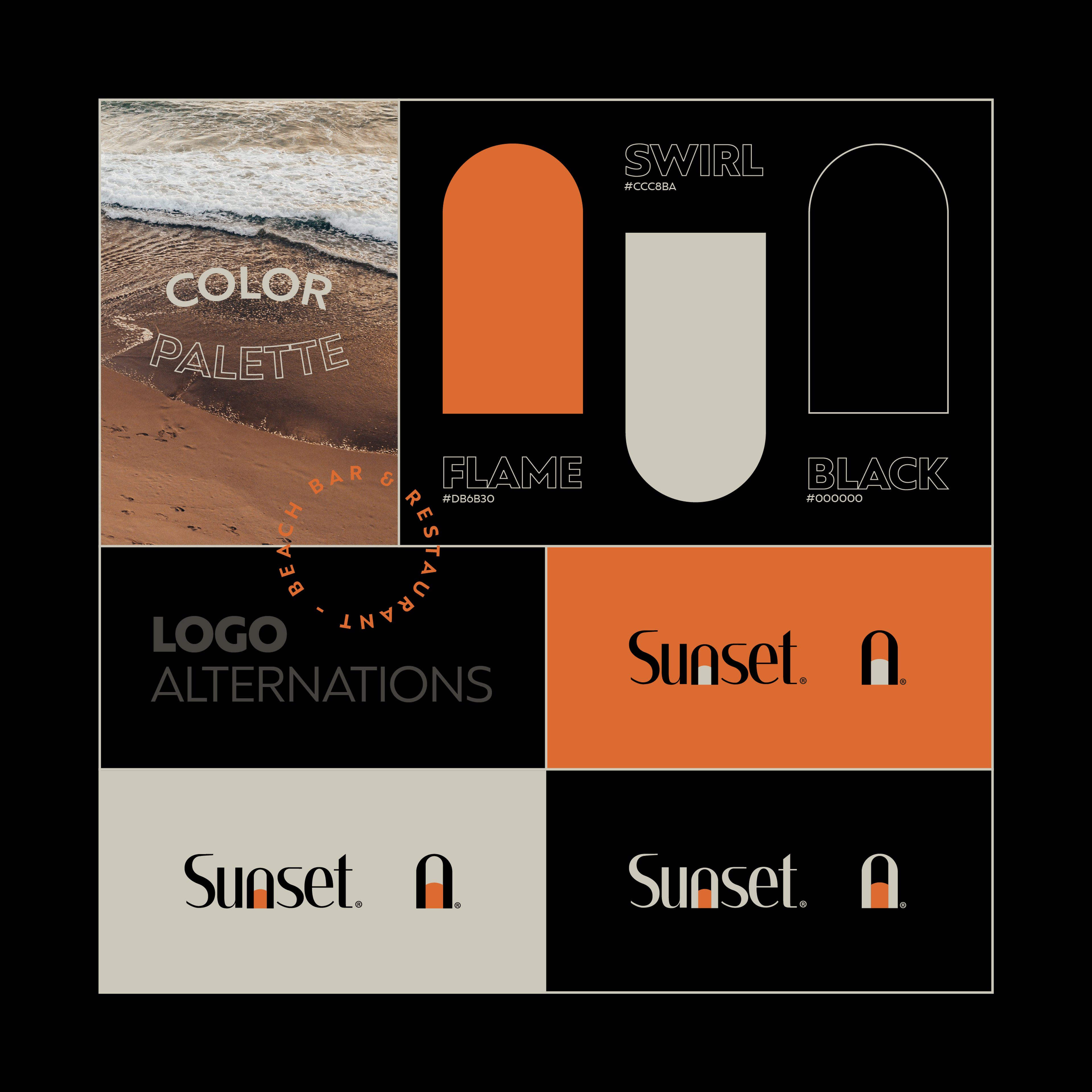 Sunset logo design — The Sunset Identity | BoldCrest