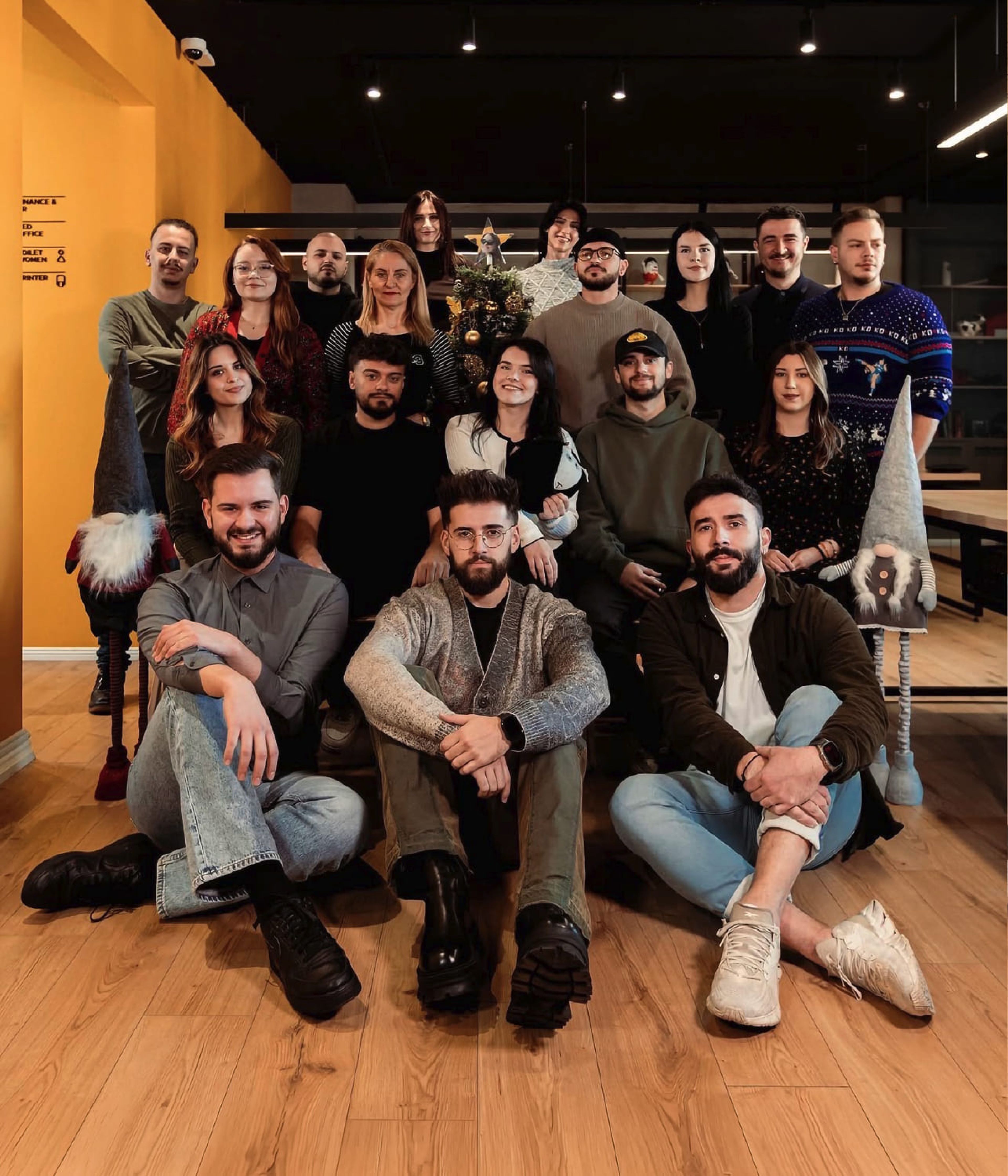 BoldCrest team celebration — creative agency in Tirana