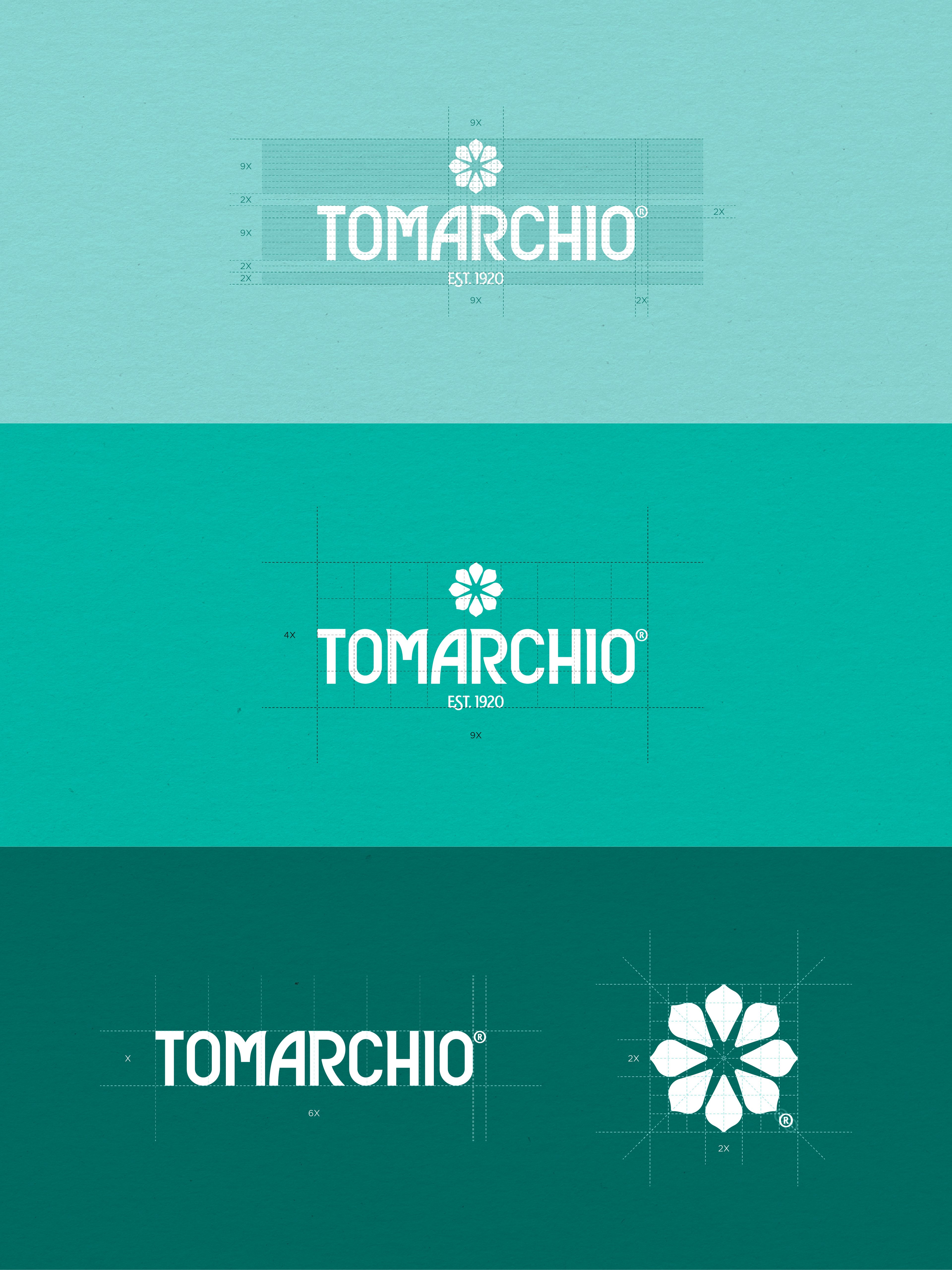 Tomarchio® brand applications, three stacked panels — Cent’anni Heritage | BoldCrest
