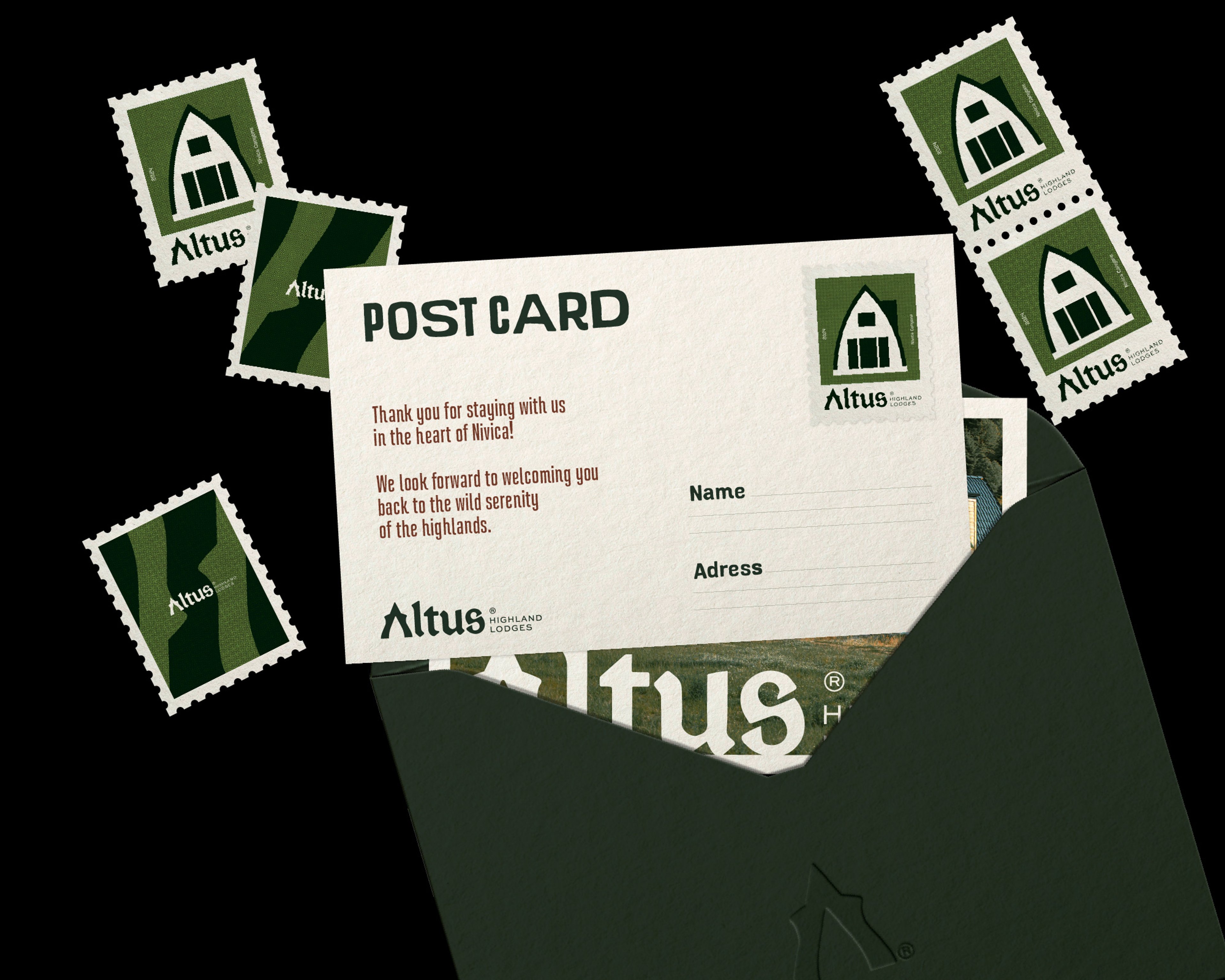 Altus® Lodges brand applications — A Brand with Altitude | BoldCrest