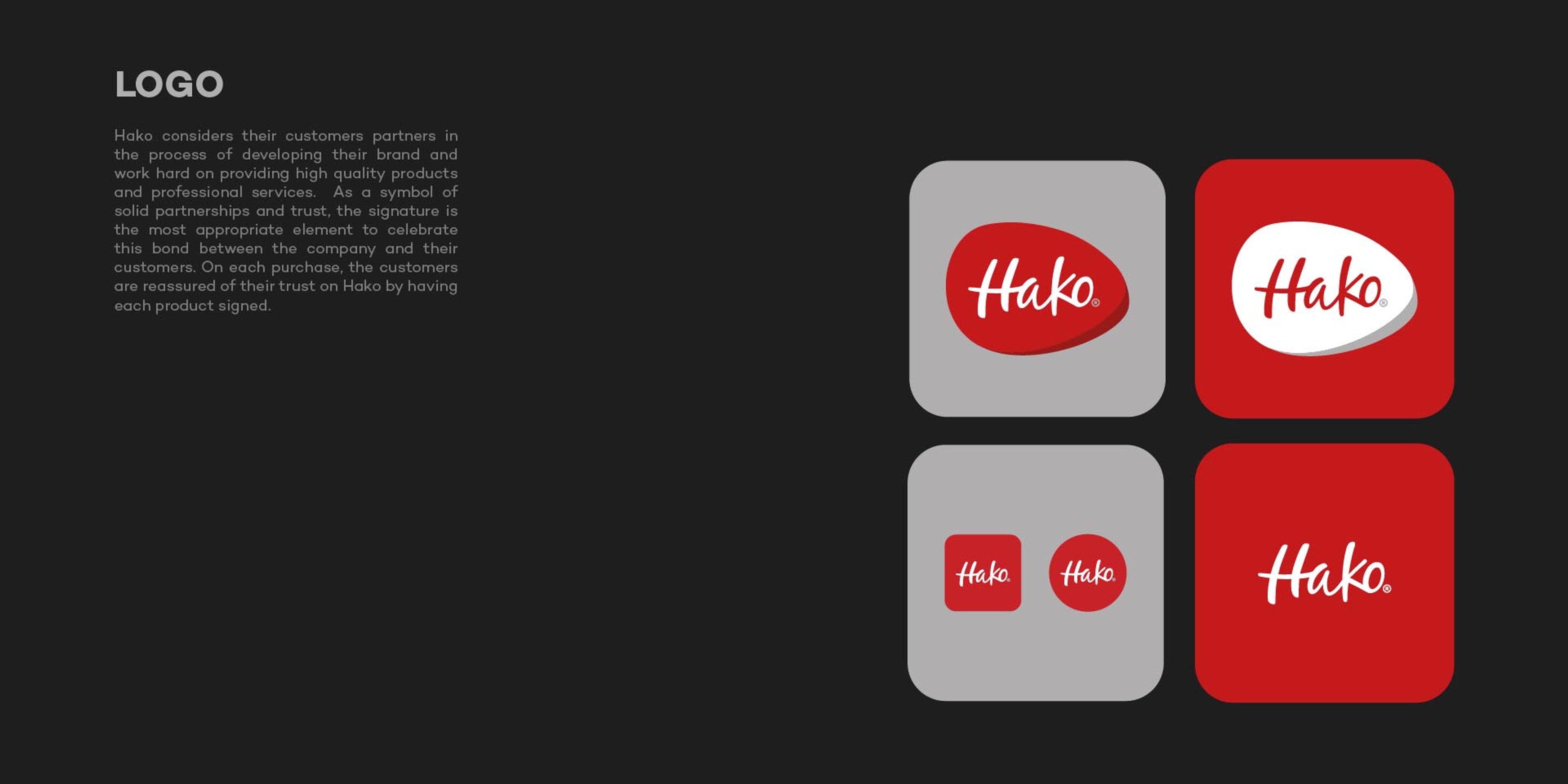 Hako visual identity — Simply Delicious! | BoldCrest