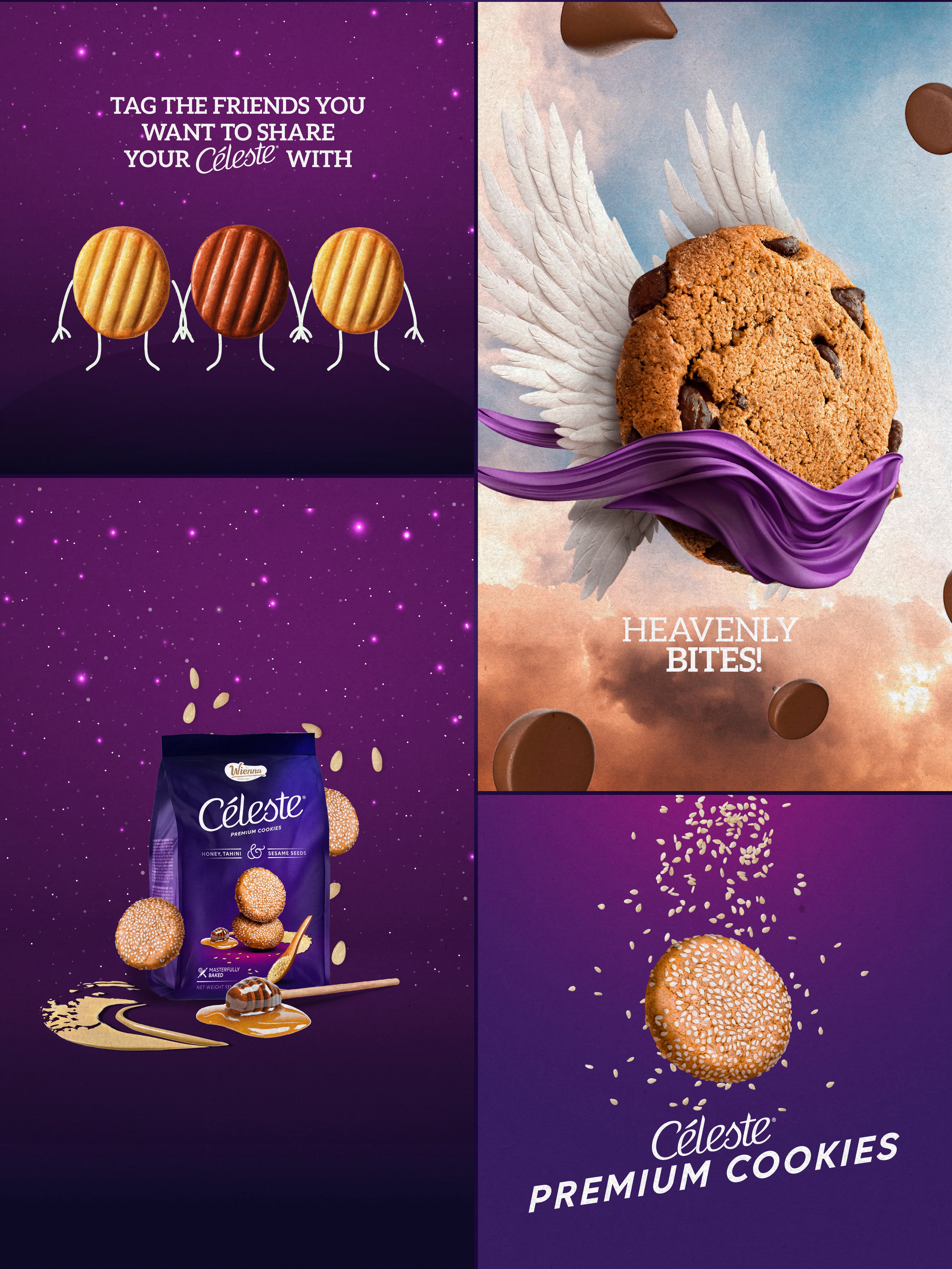 Céleste® brand applications — Heavenly Bites | BoldCrest