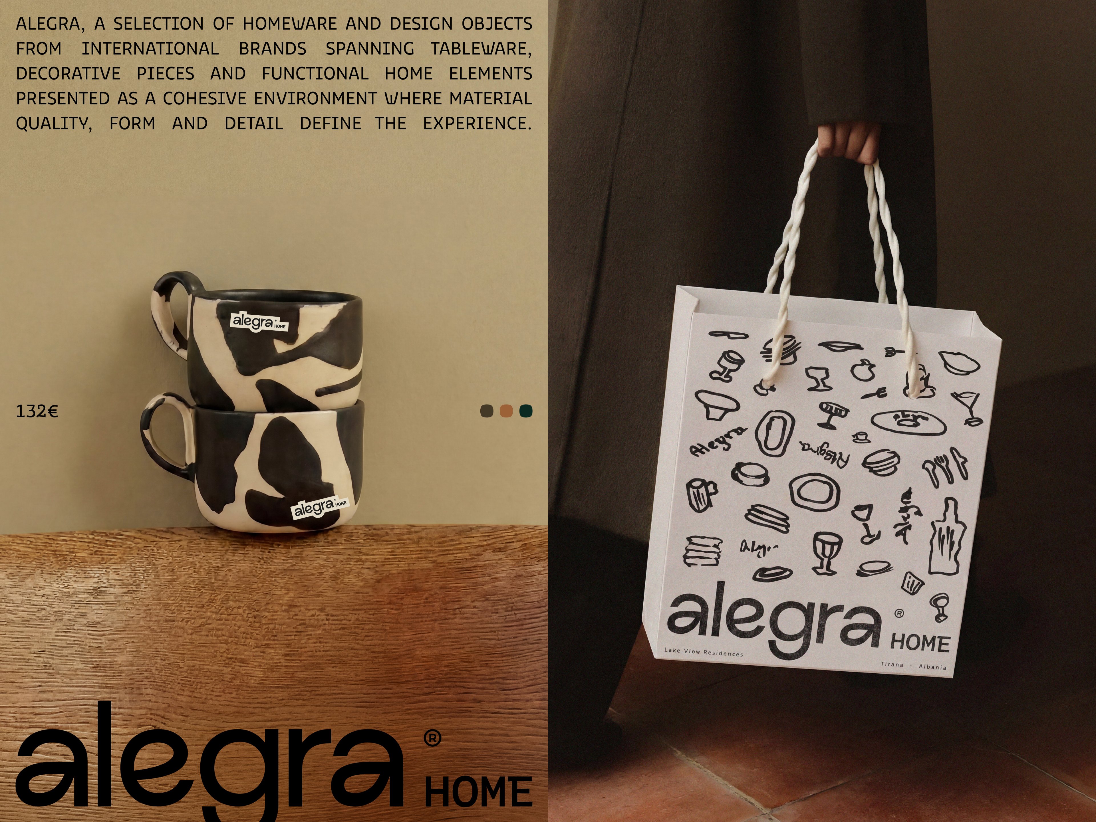 Alegra Home®, Alegra Home® | Refined Homeware, Branding · BoldCrest
