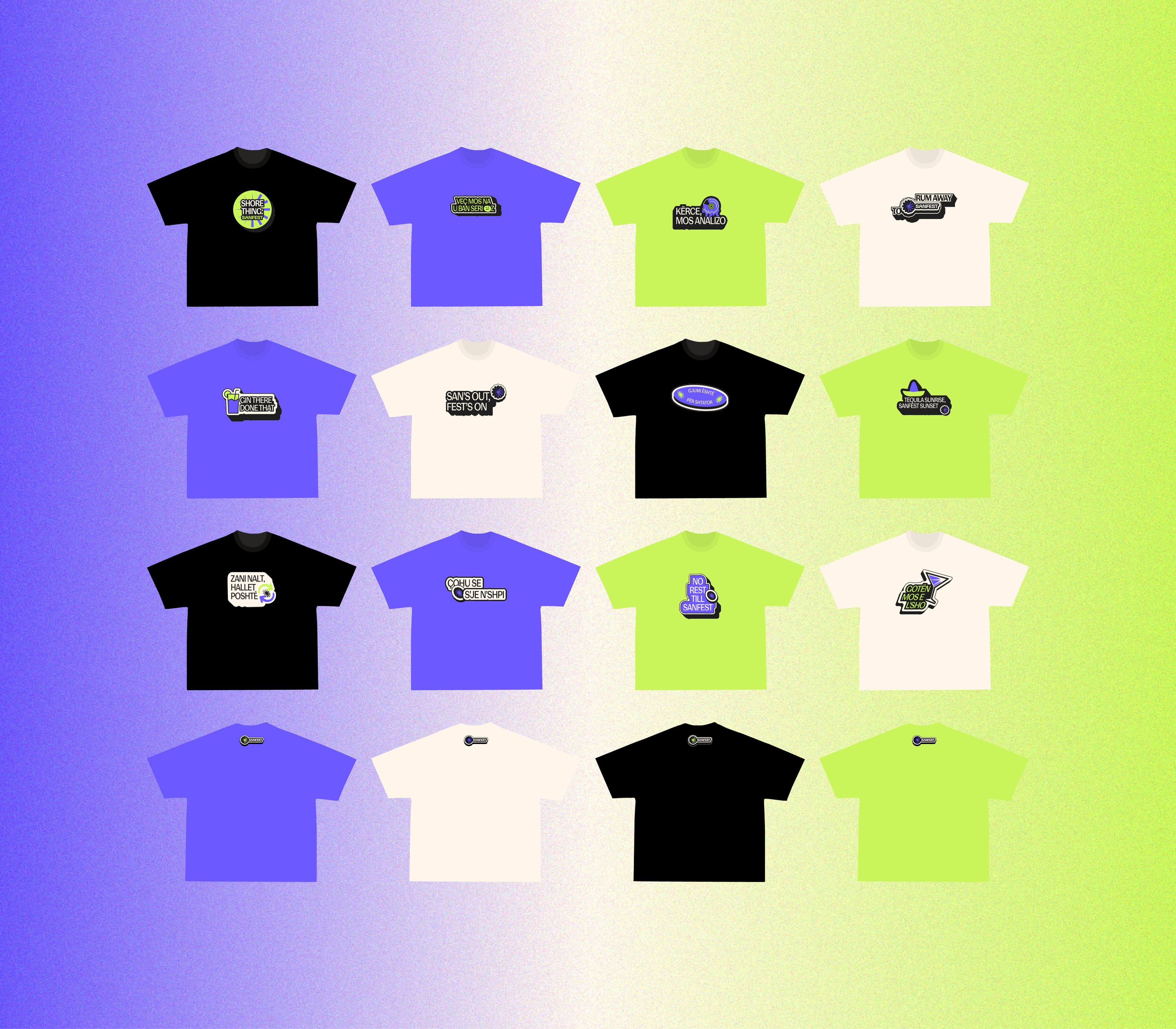 SANFEST festival merchandise t-shirt range — Day n’ Nite | BoldCrest