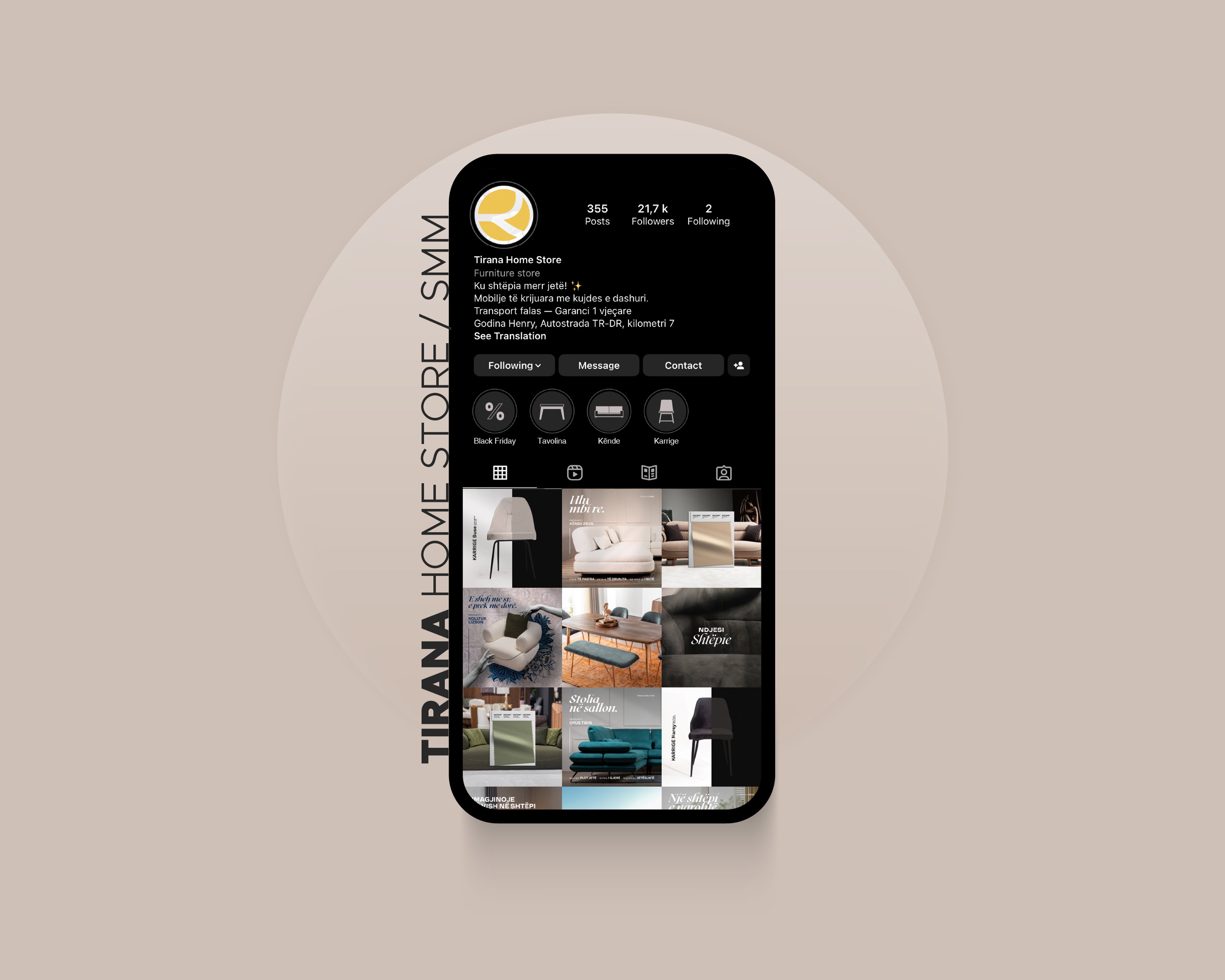 Tirana Home Store — Make Room | BoldCrest creative agency