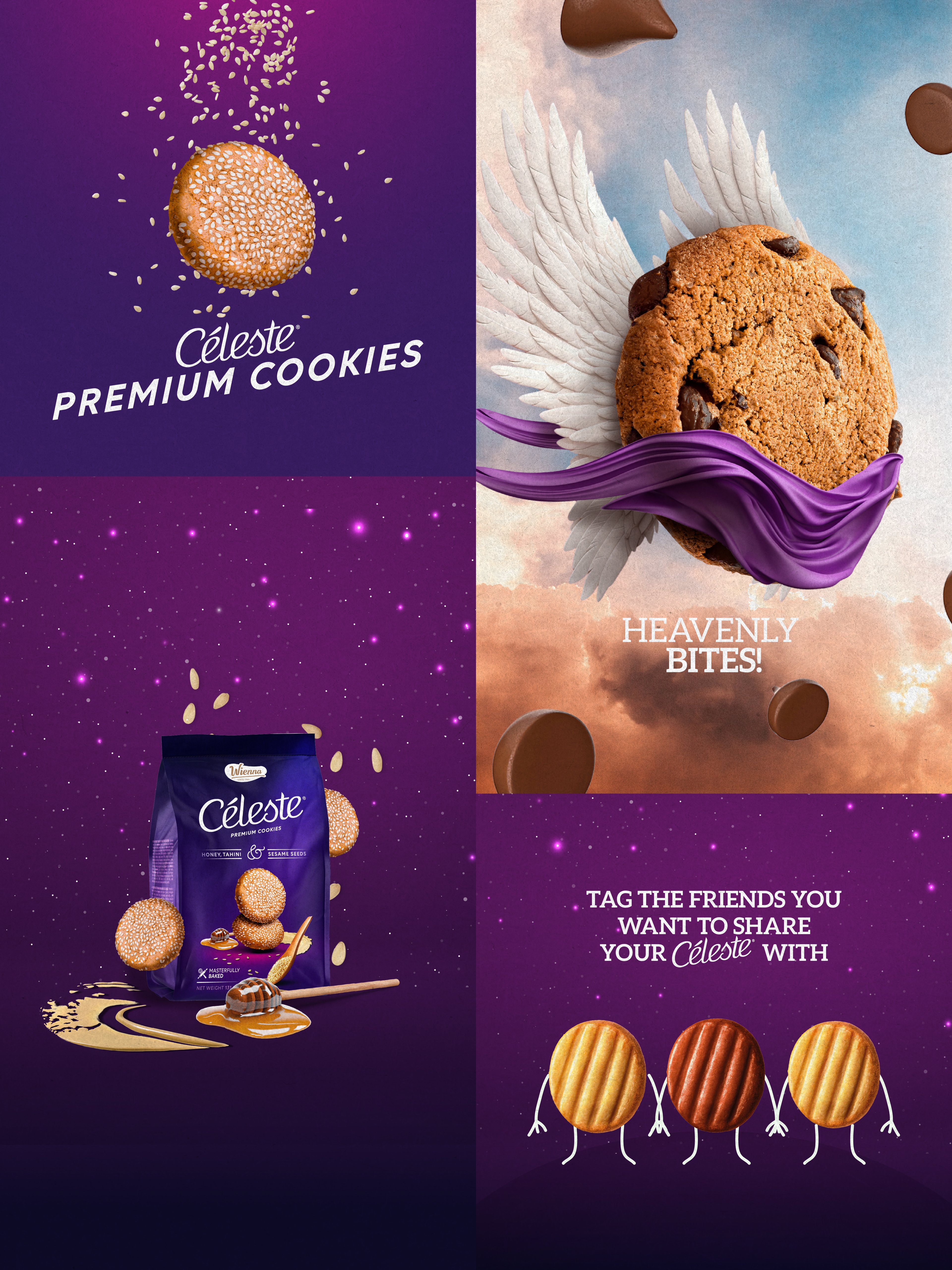 Céleste® brand applications — Heavenly Bites | BoldCrest