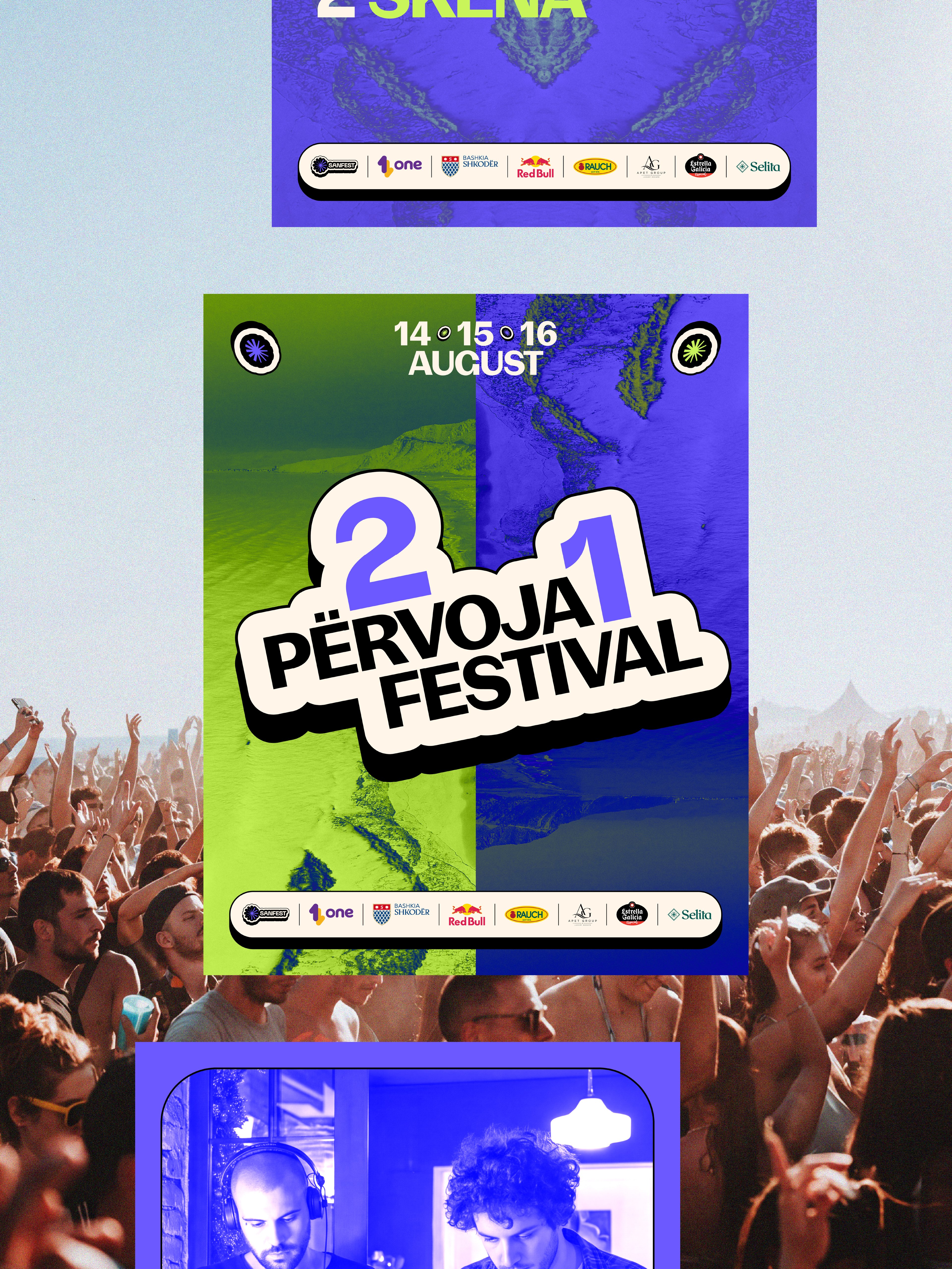 SANFEST “2 Përvoja 1 Festival” campaign poster — Day n’ Nite | BoldCrest