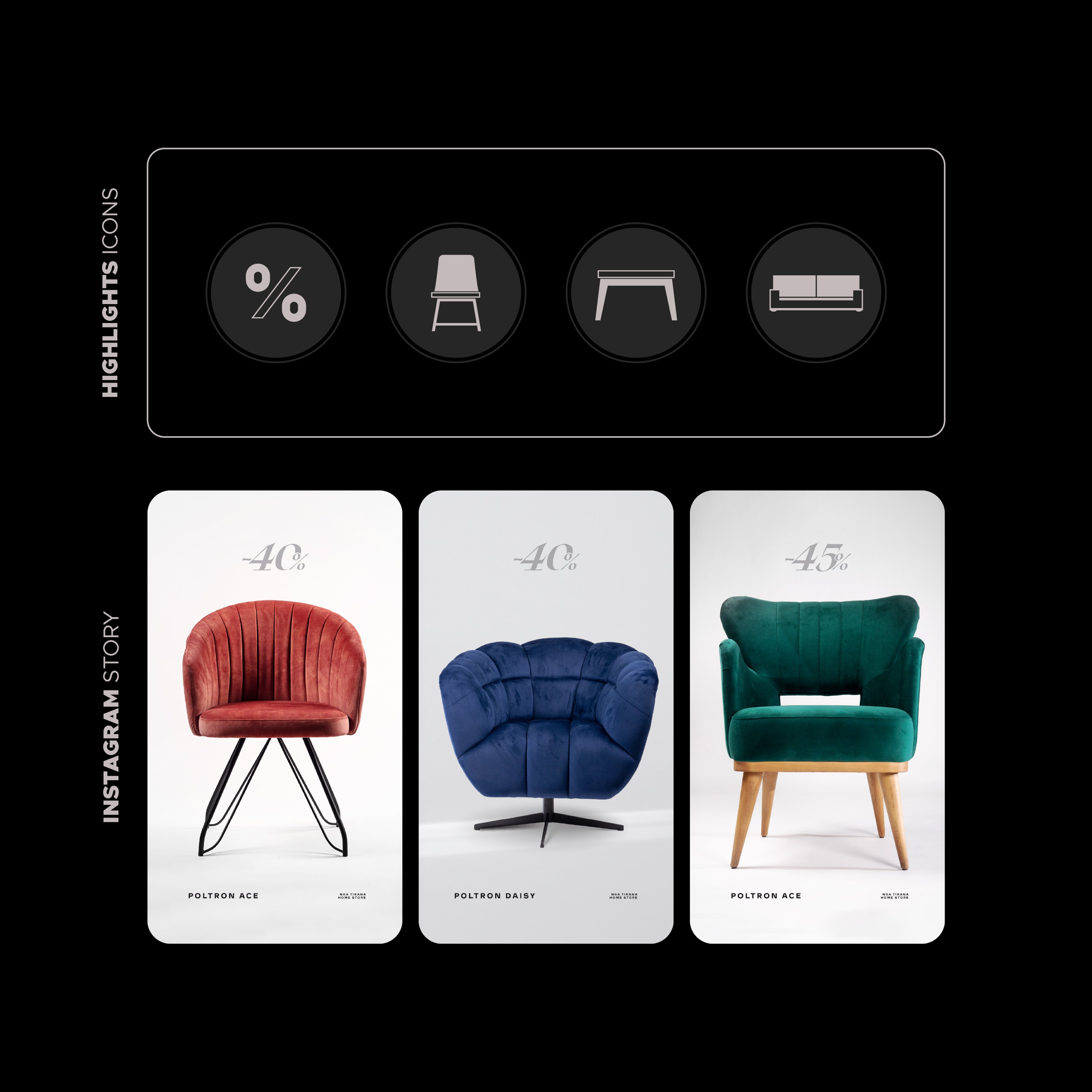 Tirana Home Store social campaign visual — Make Room | BoldCrest