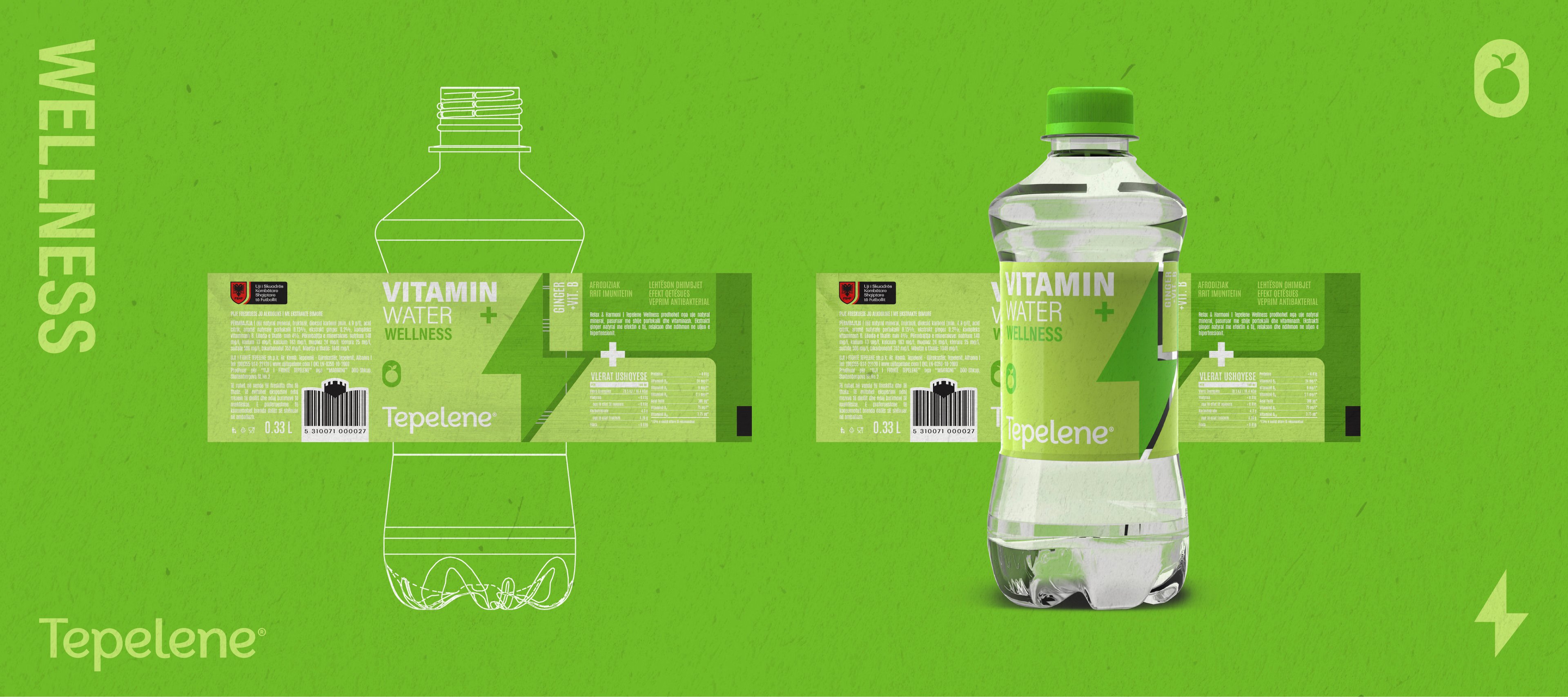 Tepelene® product photography — Just Vitamins, Full Stop | BoldCrest