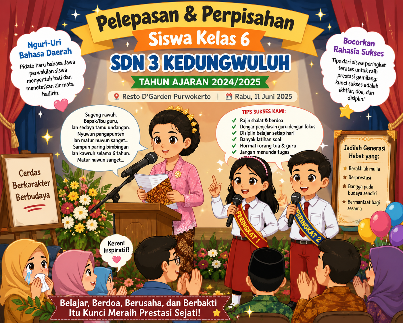 Bocorkan Rahasia Sukses, Ini Tips dari Siswa Peringkat Teratas SDN 3 Kedungwuluh untuk Raih Prestasi Gemilang