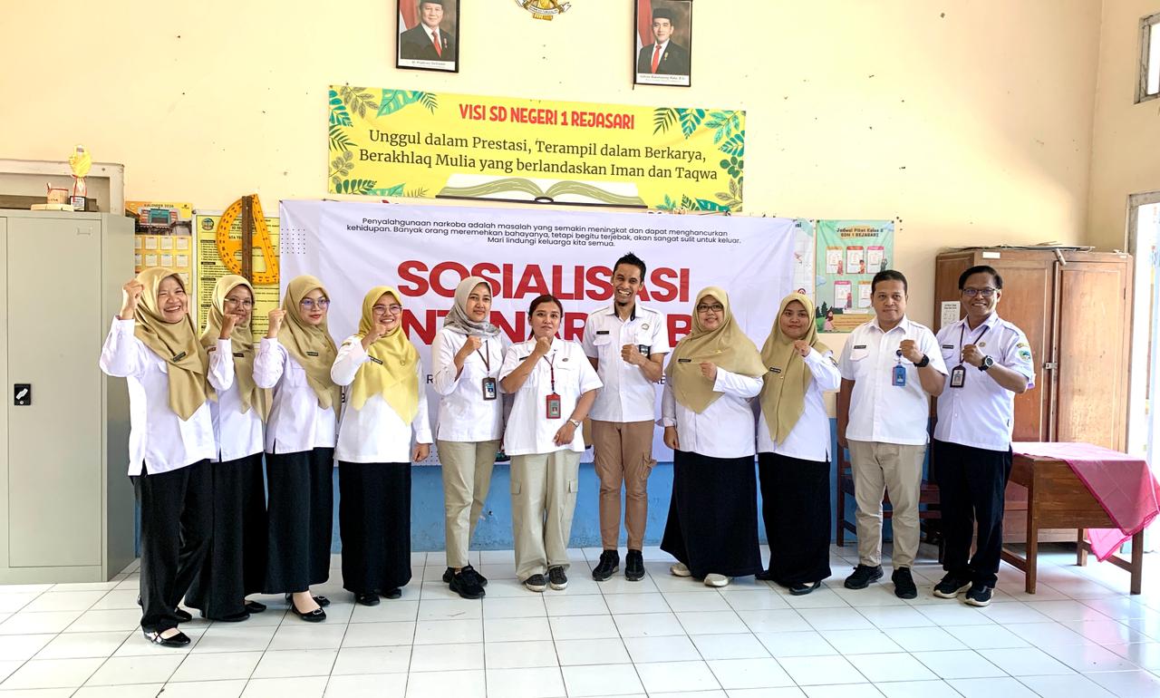 Wujudkan Generasi Hebat Tanpa Narkoba, SD Negeri 1 Rejasari Gelar Sosialisasi Bersama BNN Kabupaten Banyumas