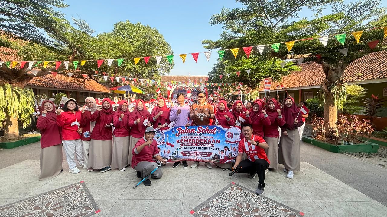 Semangat Kemerdekaan Mengudara di SDN 1 Kober: Kemeriahan Perayaan HUT RI ke-81 Penuh Keceriaan, Keakraban, dan Kolaborasi