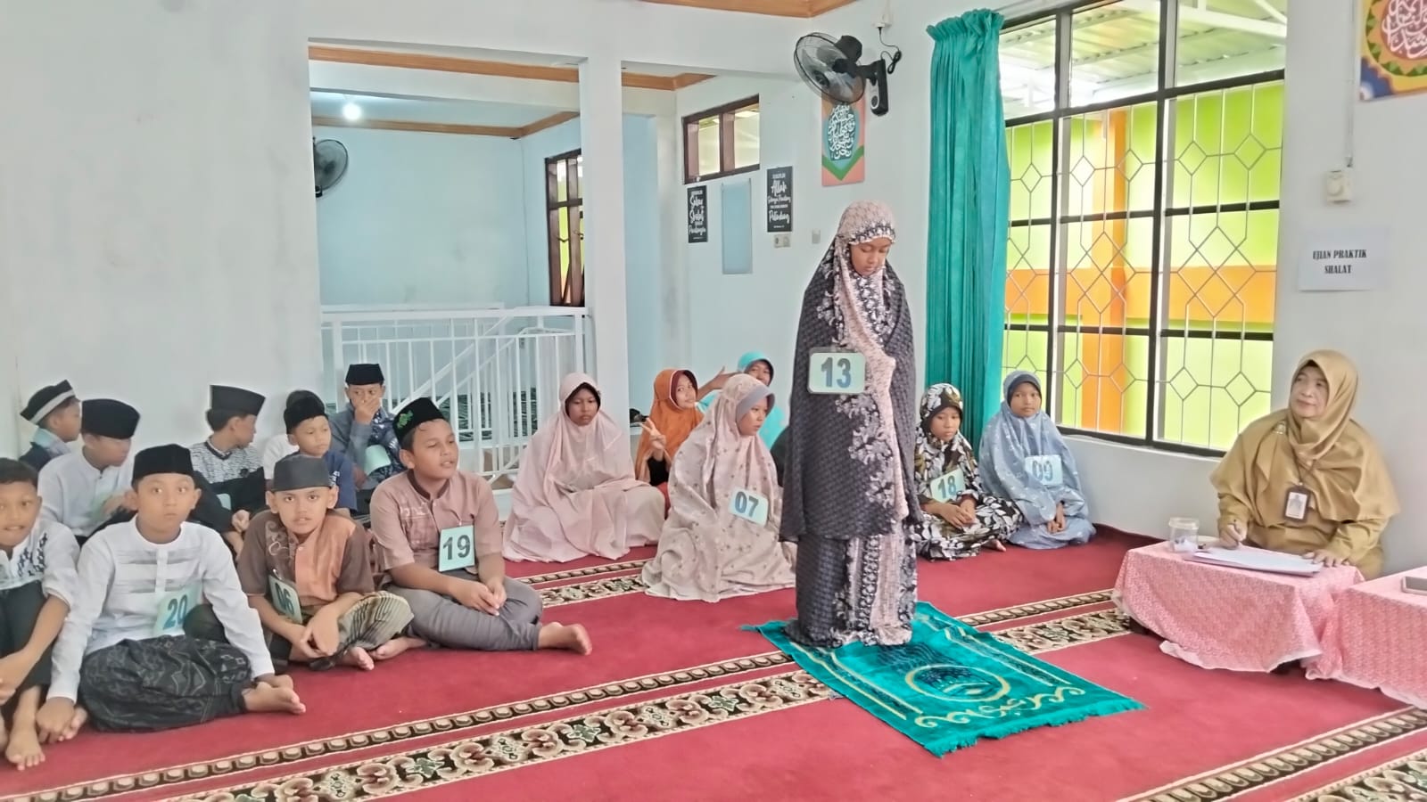 Tanamkan Nilai Keislaman Sejak Dini, SDN 1 Bantarsoka Gelar Ujian Praktik PAI