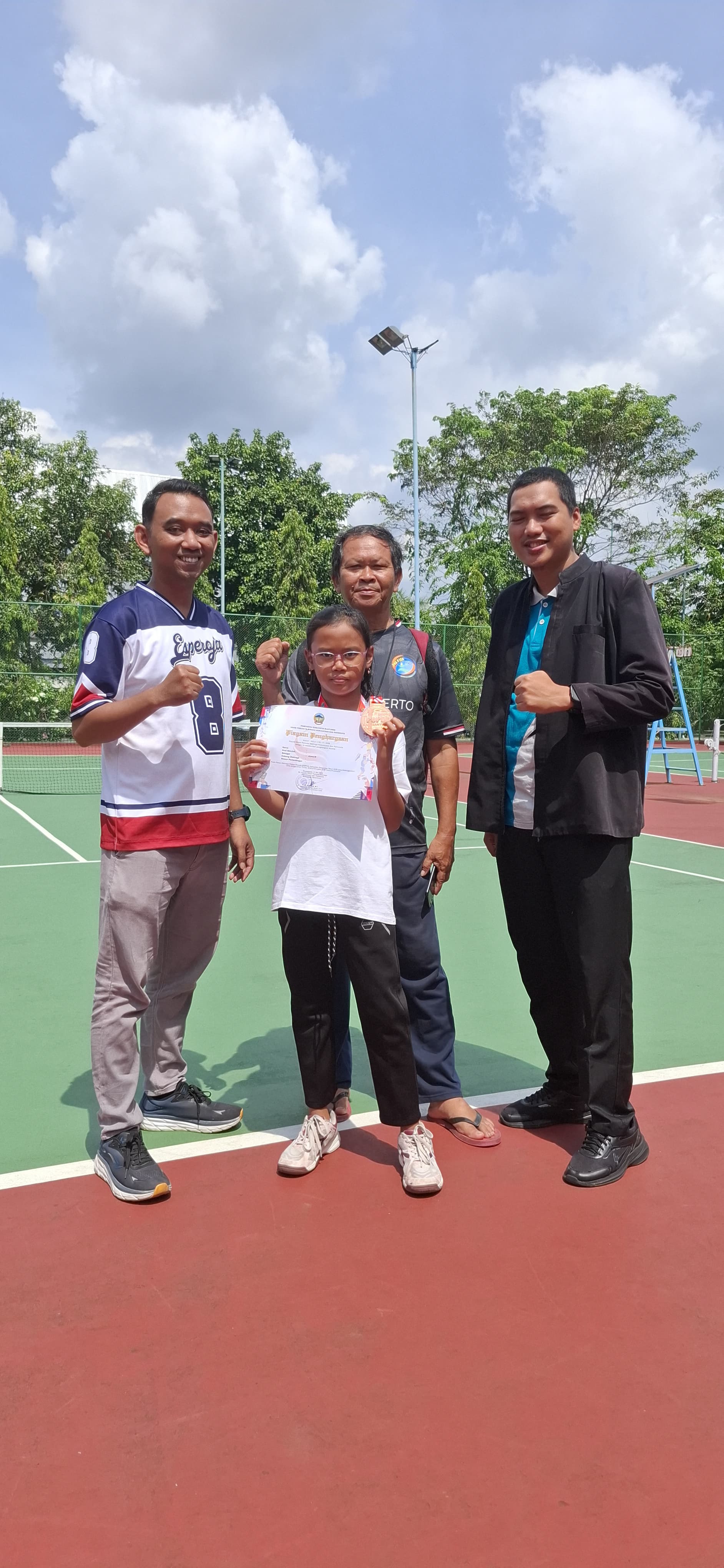 Talenta Muda Bersinar! Delicia Raih Juara III Tenis Lapangan POPDA Kabupaten Banyumas