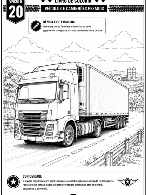Amostra 4 do livro Livro de Colorir: Veículos e Caminhões Pesados