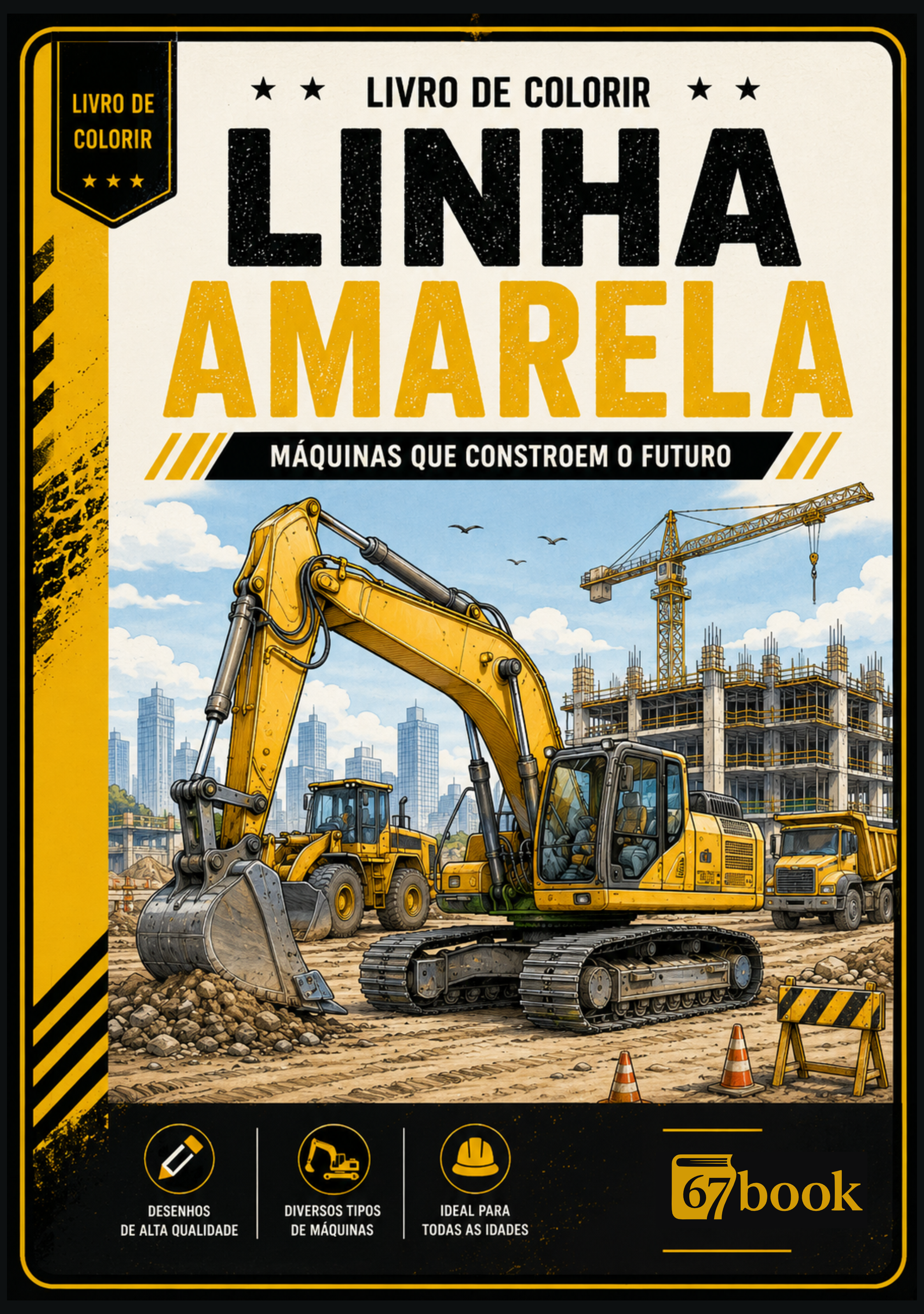 Capa do livro Livro de Colorir: Linha Amarela