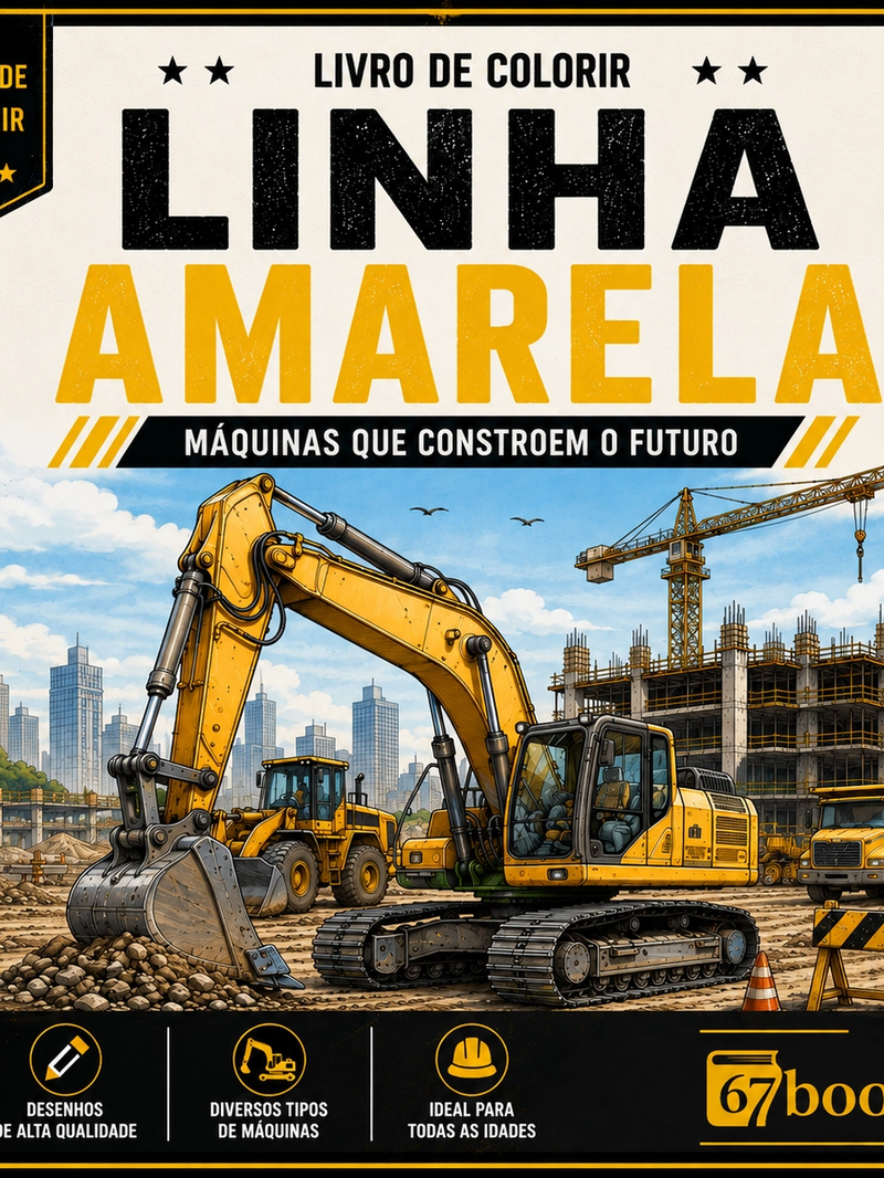 Capa do livro Livro de Colorir: Linha Amarela