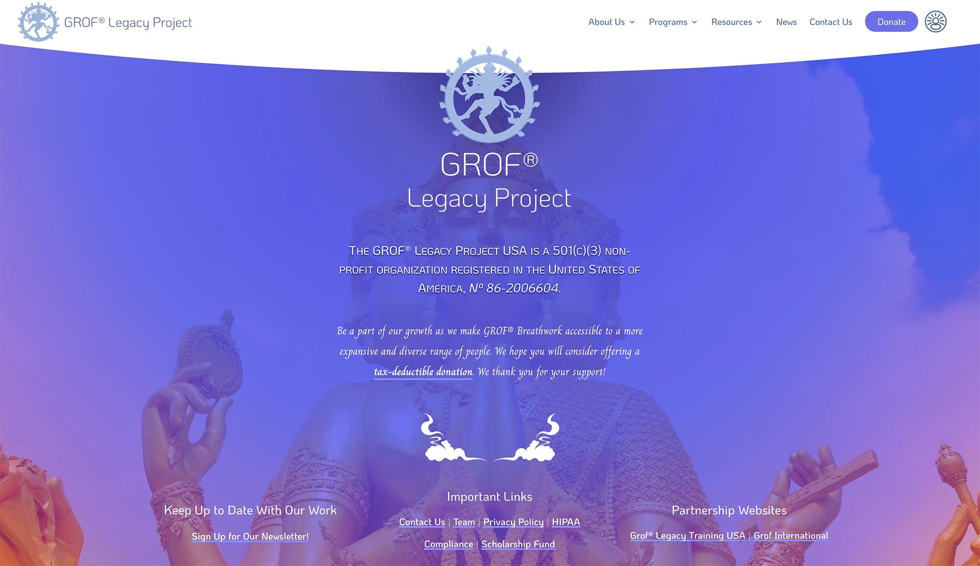 Grof Legacy Project Footer