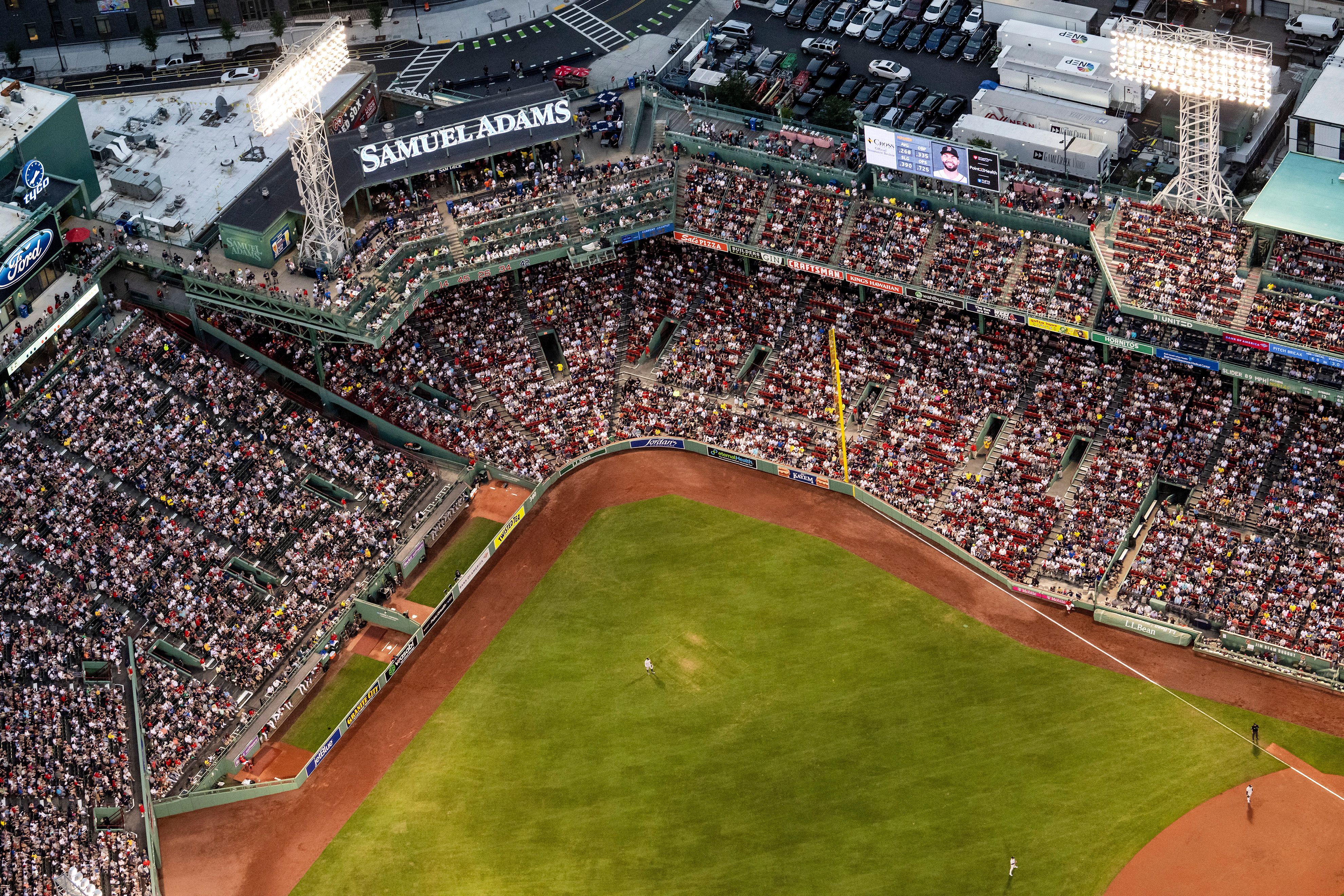 Fans at a stadium