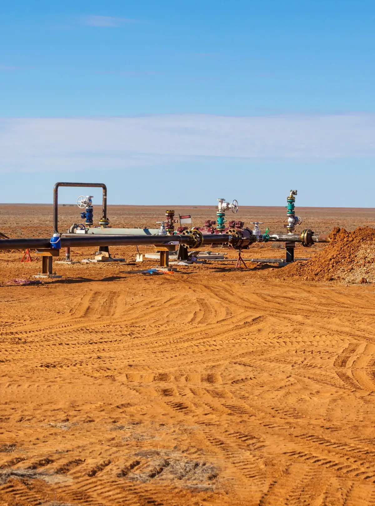 Pipeline in outback Australia