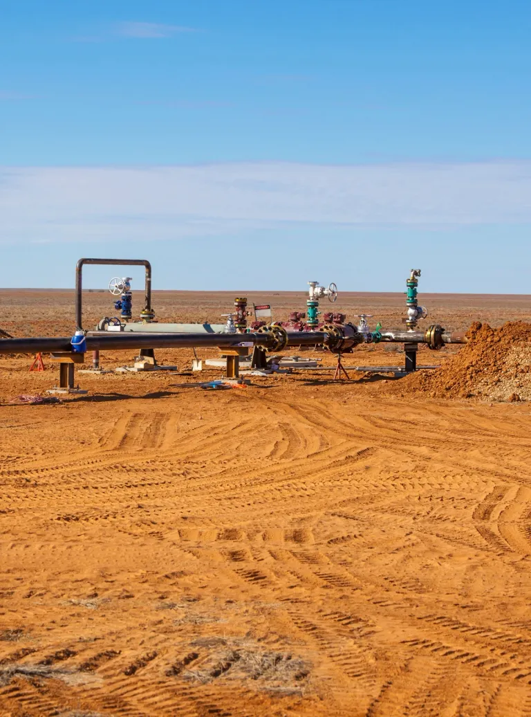 Pipeline in outback Australia