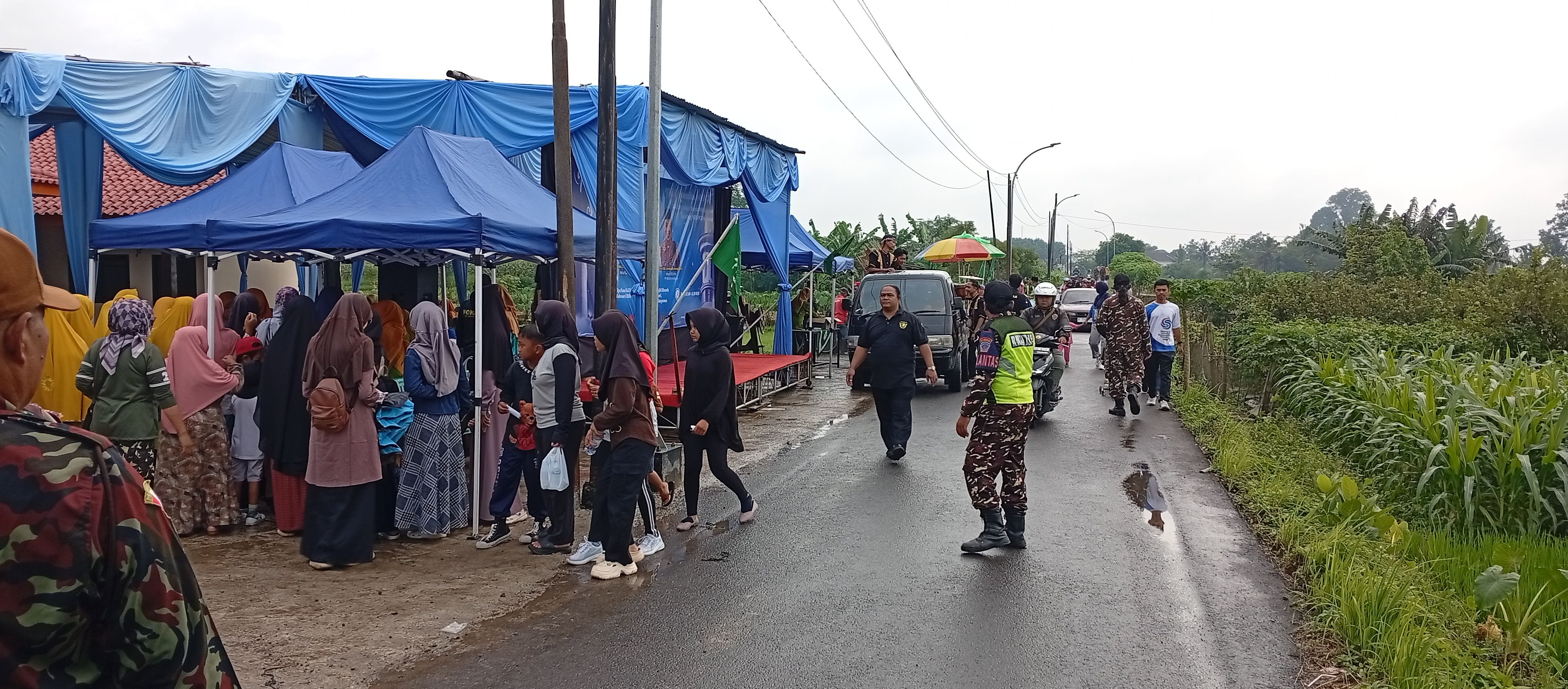 Sinergi Banser–KOKAM Warnai Pengamanan Tabligh Akbar di Linggasari Kembaran