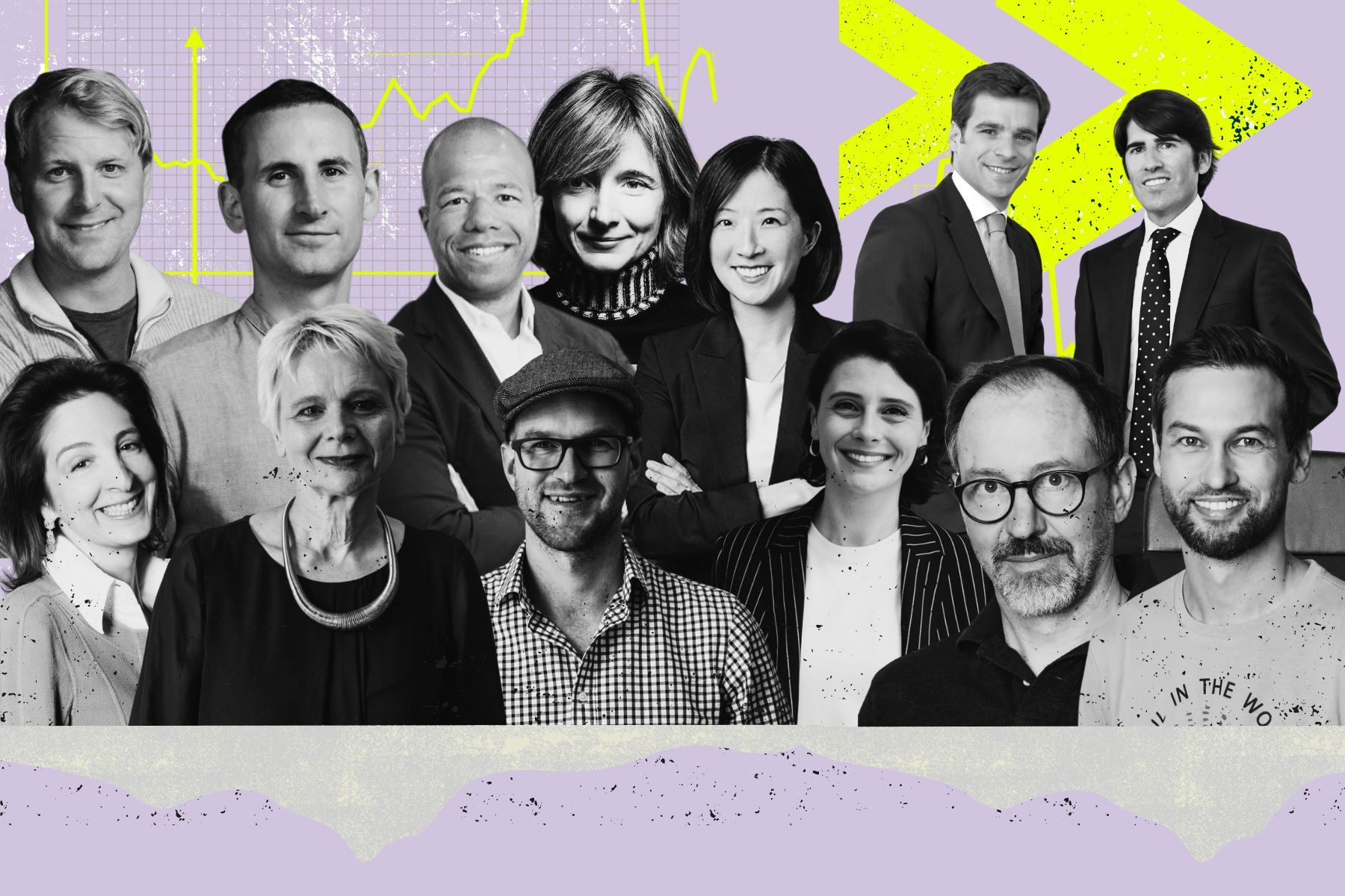 Some of the social impact investors mentioned in the article. See names at the bottom of the article. Photo: Press images/collage by Impact Loop.