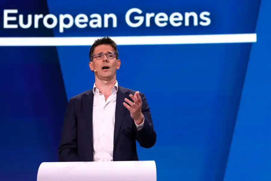 Bas Eickhout, vice ordförande för Greens/EFA. Foto: AP / TT.