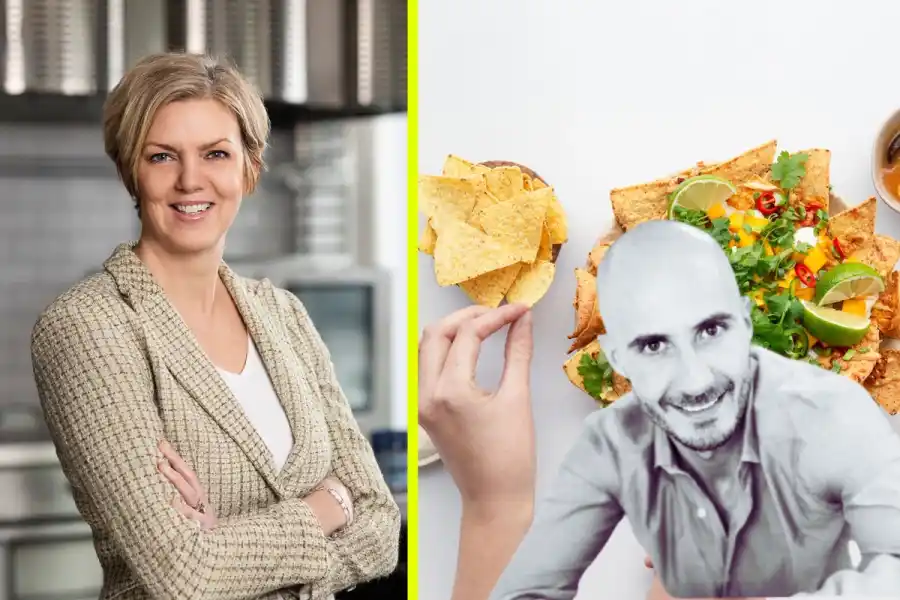 Marika King, chef på Pinc och Giacomo Bastianelli vd och medgrundare på Rainbow crops. Foto: Pressbilder.