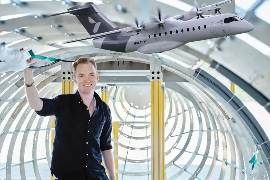 Amders Forslund, vd och medgrundare, Heart Aerospace. Foto: Pressbilder (montage).