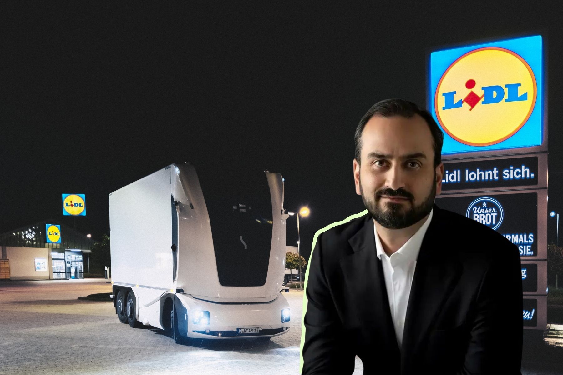 Roozbeh Charli, vd Einride. Foto: pressbilder (kollage)