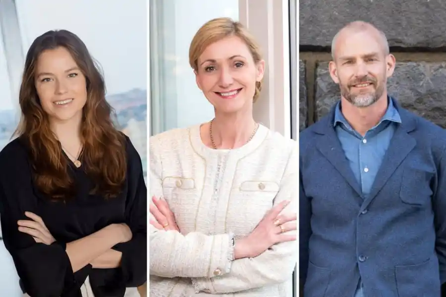 Eira Tobrand, Luminar Ventures, Lowina Lundström, EIT InnoEnergy och Markus Hökfelt, SEB Greentech VC. Foto: pressbilder.