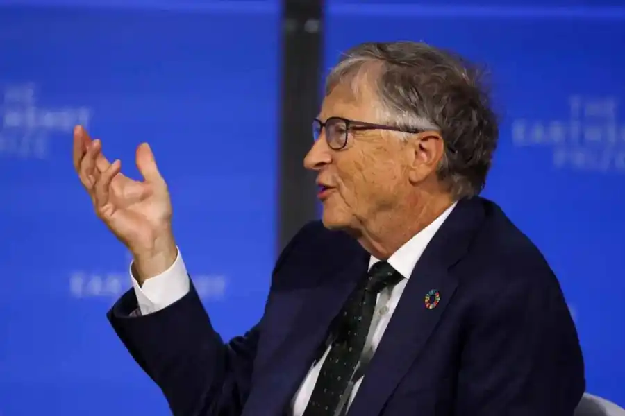 Microsofts grundare Bill Gates deltog på New Yorks klimatvecka. Foto: AP/TT.