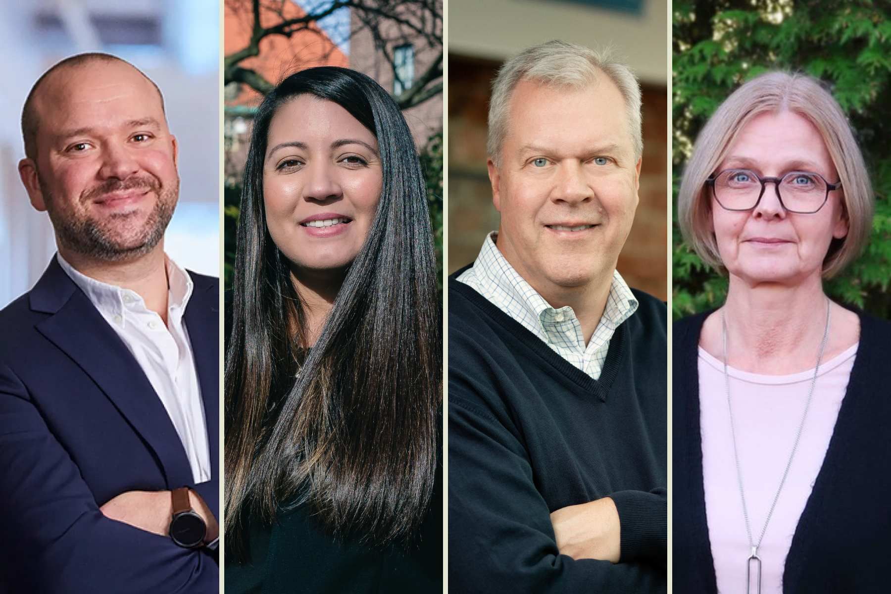 Klas Cullbrand, utlysningsansvarig RE:Source, Arelys Sosa, Drev, Fredrik Ardefors, Svensk Däckåtervinning och Maria Ström, The Loop Factory.