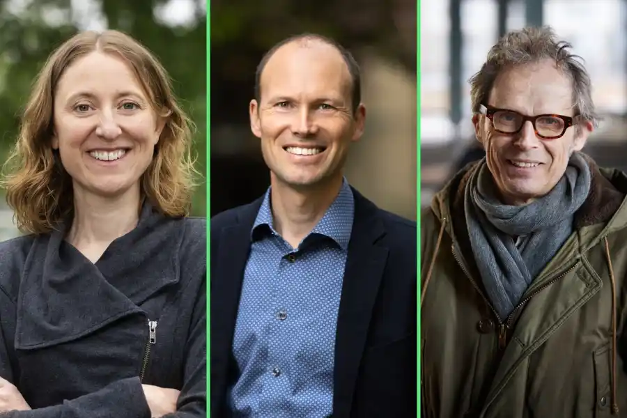 Julia Hansson, Martin Vallstrand och Filip Johnsson. Foto: Emmy Jonsson, Johan Marklund och Anna-Lena Lundqvist.