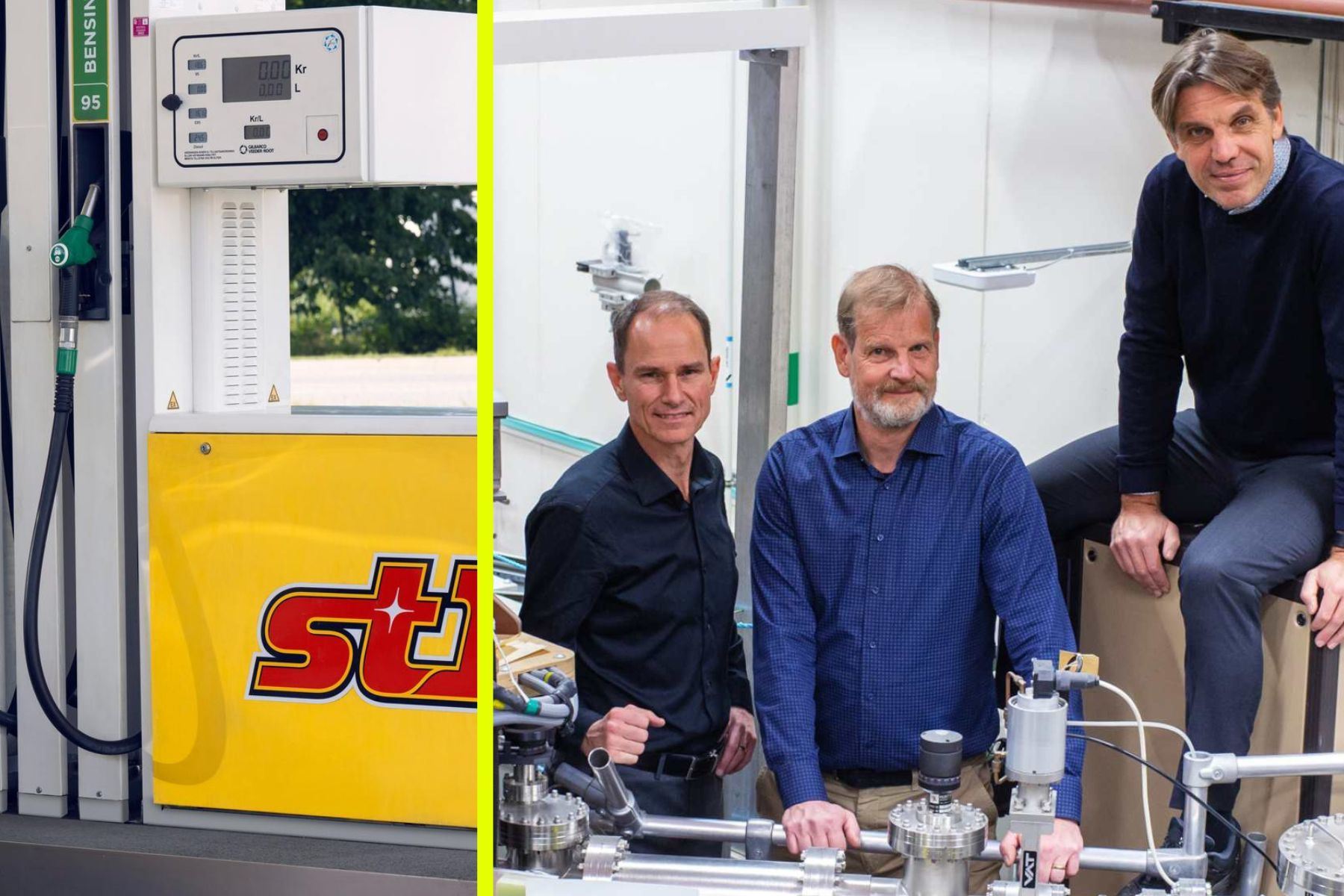 Novatrons vd Peter Roos med grundarna Jan Jäderberg och Erik Odén. Foto: pressbilder.