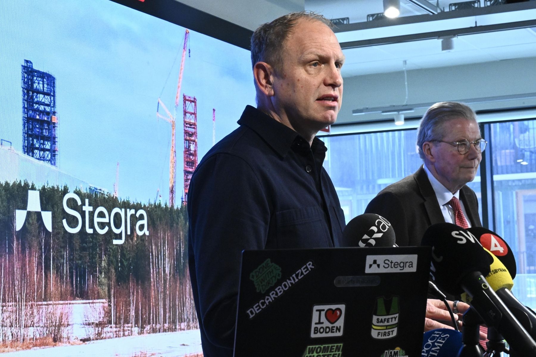 Henrik Henriksson vd och Leif Johansson tillträdande ordförande Stegra. Foto: TT