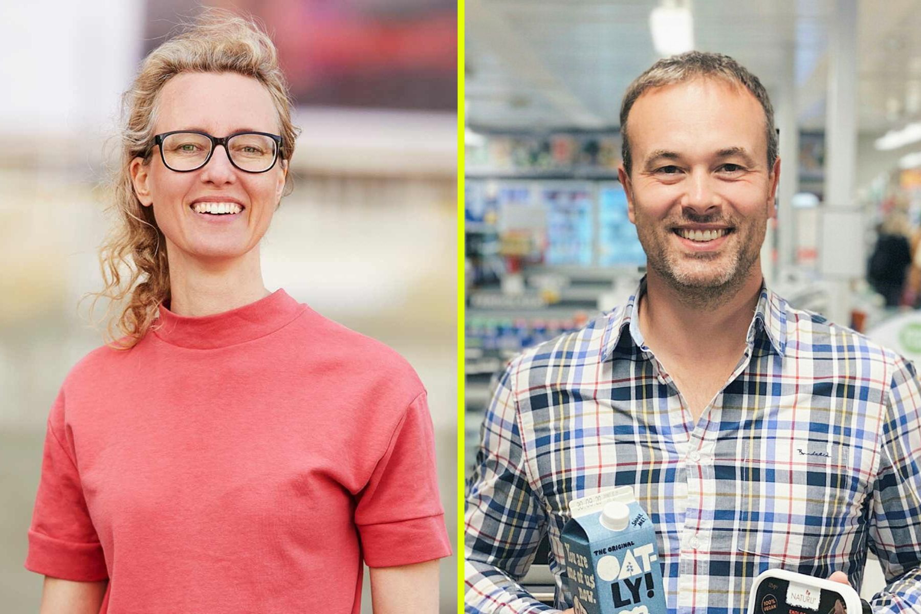Cecilia Lindén, medgrundare GoClimate, och David Bryngelsson, vd och grundare av CarbonCloud. Foto: pressbilder.