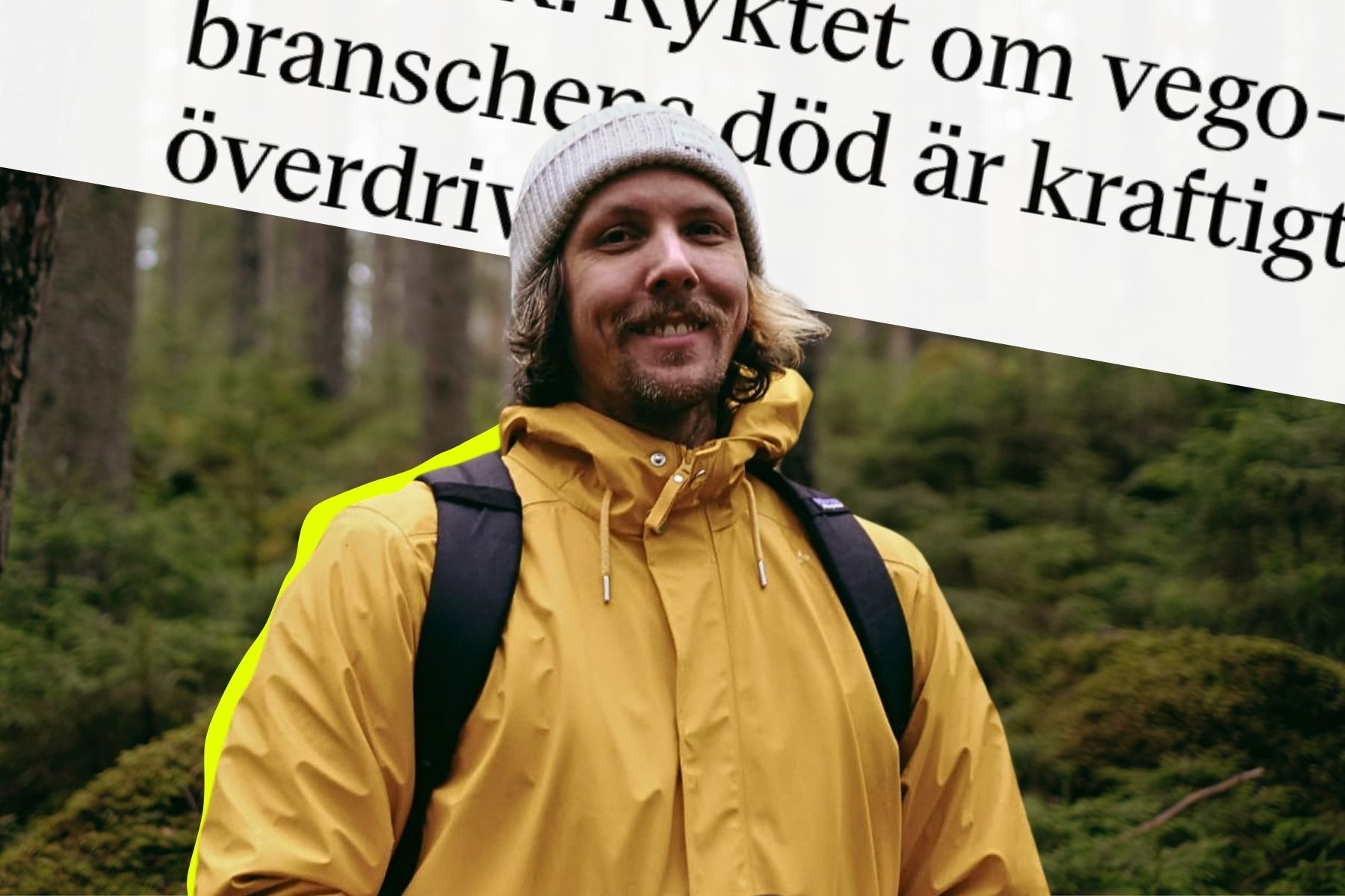 Emil Gustavsson, vd på Foodbeat. Foto: Privat (montage).